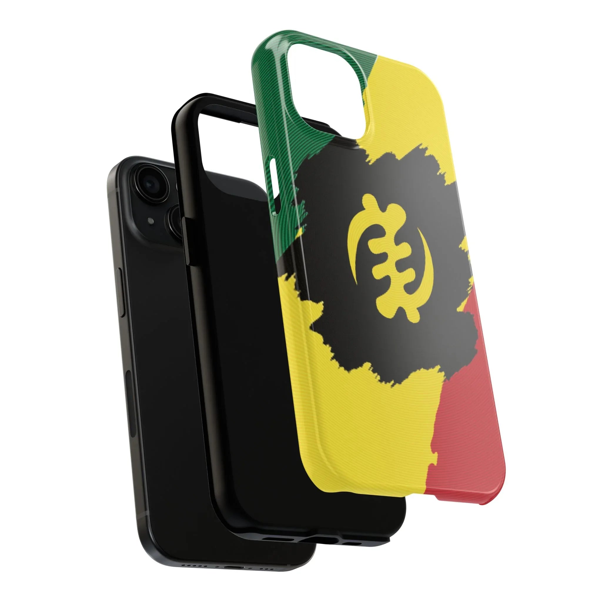 Sankofa Tough Phone Case — Shockproof Protective Phone Cover with Ghana Adinkra Symbol - DiwaKi