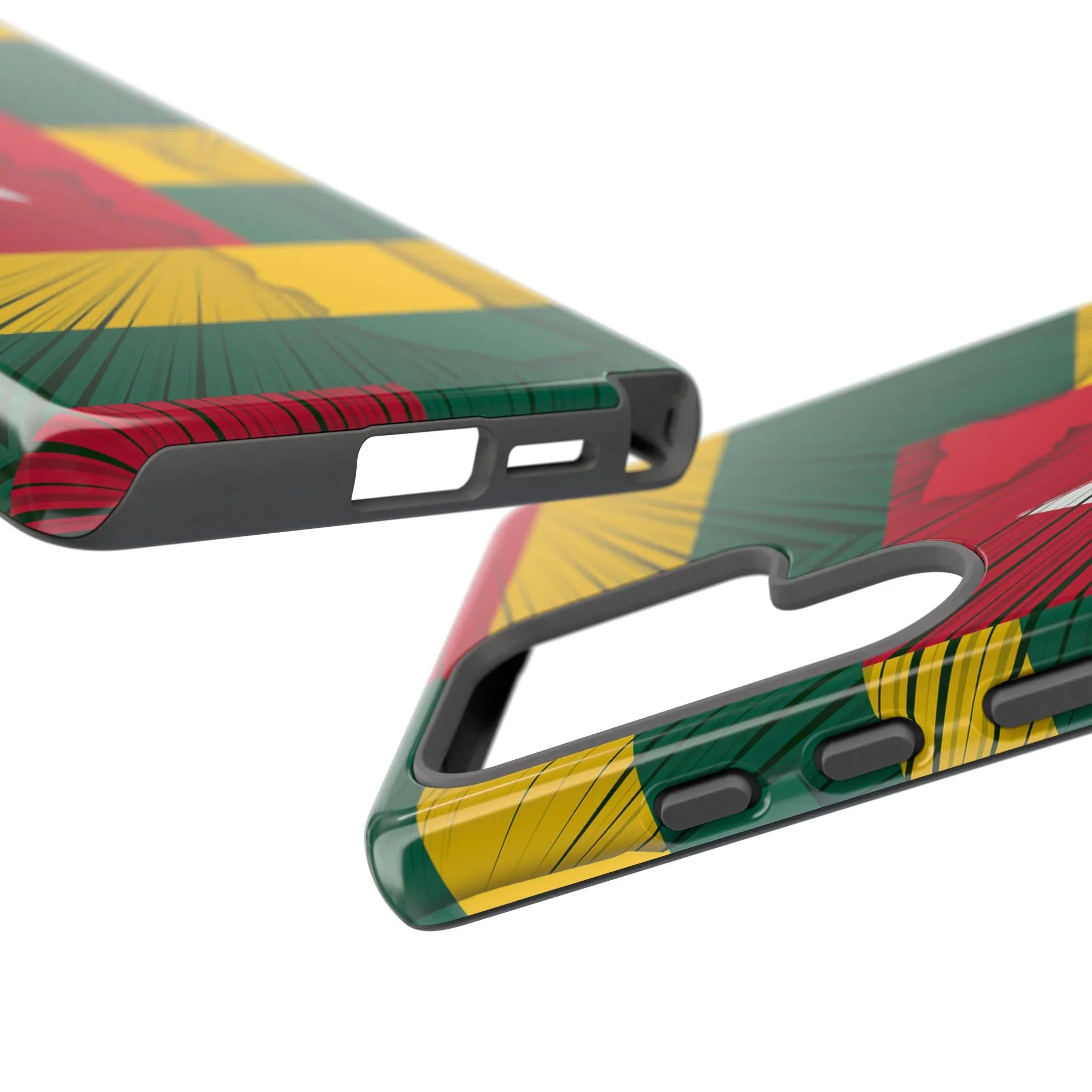 Togo Flag Tough Phone Case – Protective Stripe Design - DiwaKi