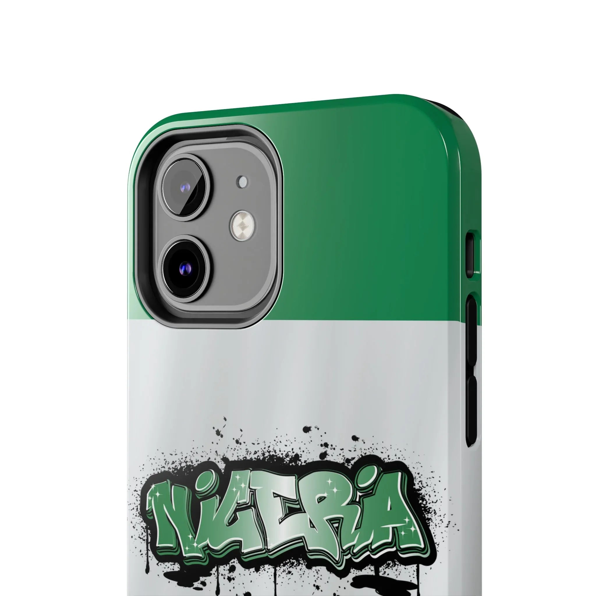 Tough Phone Case — Nigeria Flag Graffiti Design - DiwaKi