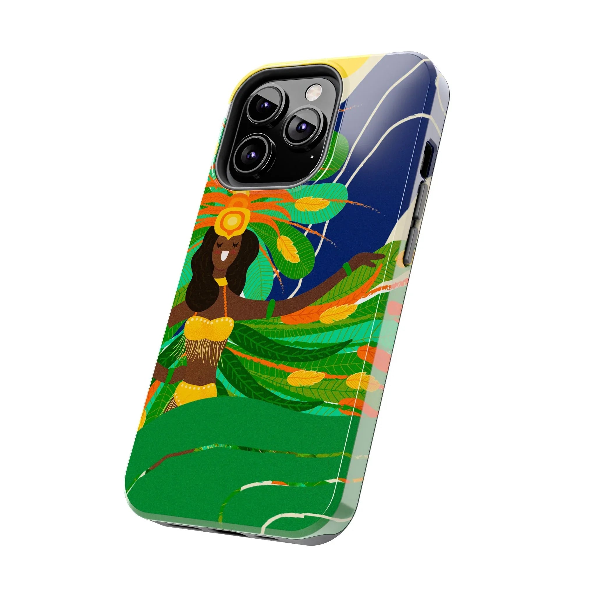 Brazil carnival Tough Phone Case — Statue of Liberty & American Flag Design - DiwaKi