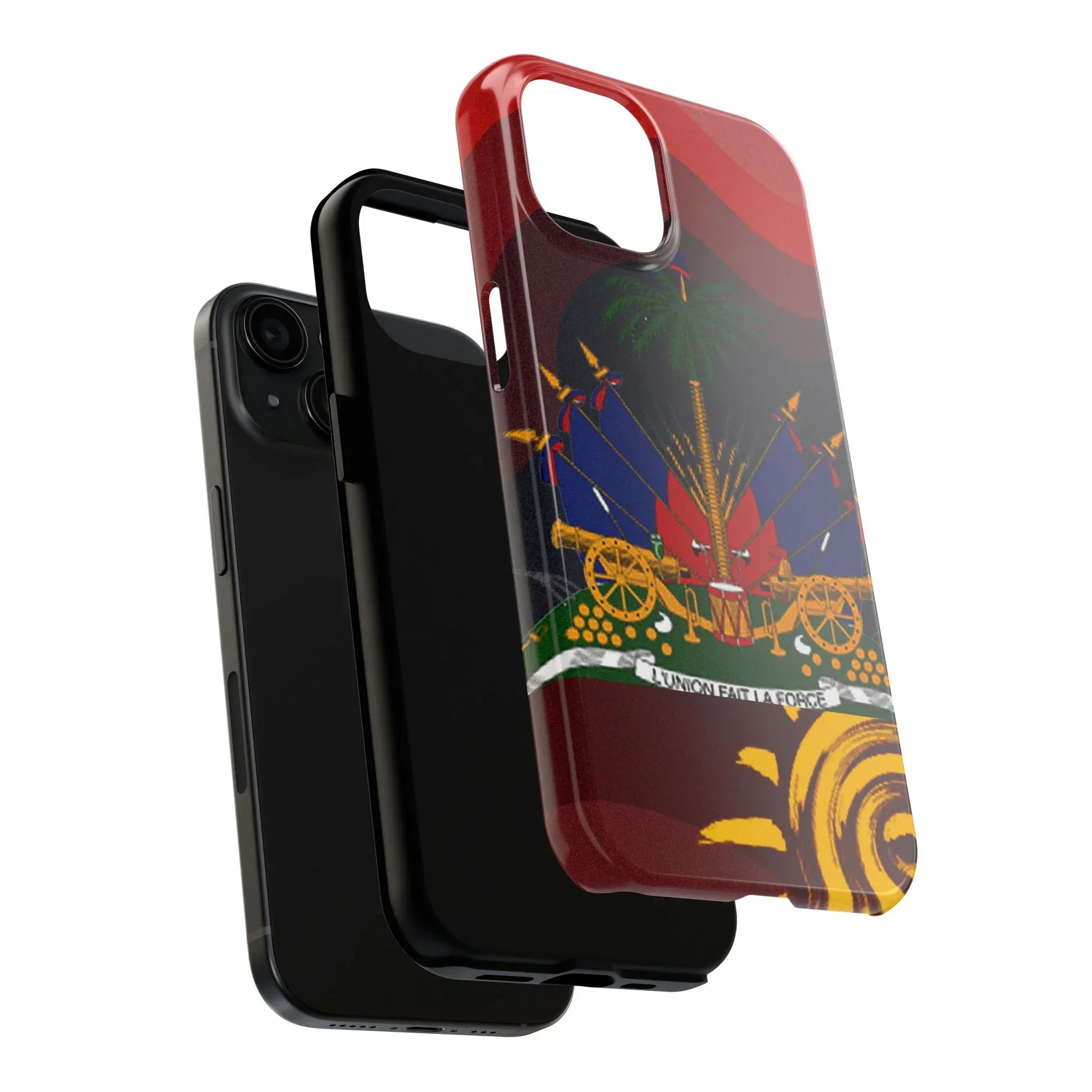Haiti Coat of Arms Tough Phone Case — Patriotic Haitian Flag Protective Cover - DiwaKi