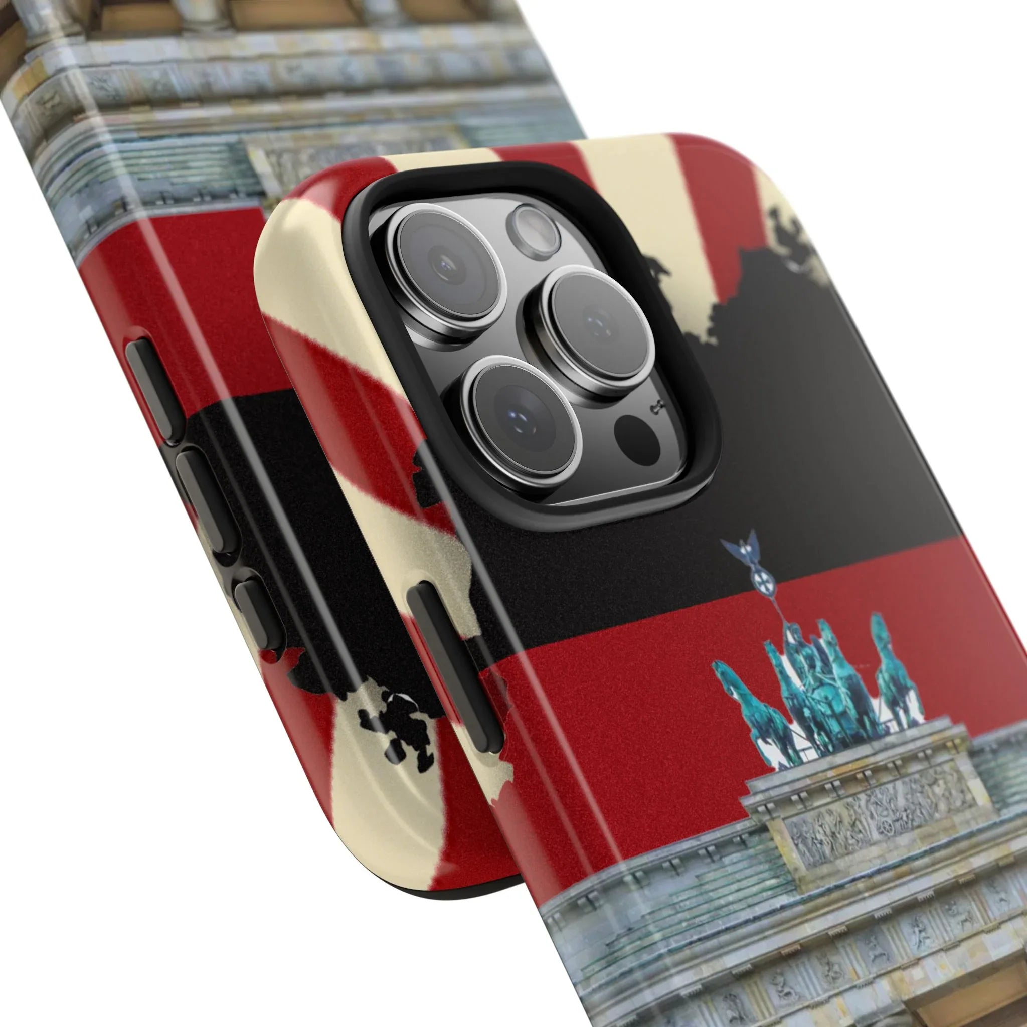 German Flag Brandenburger Gate Tough Phone Case – Berlin Landmark Protective Cover - DiwaKi