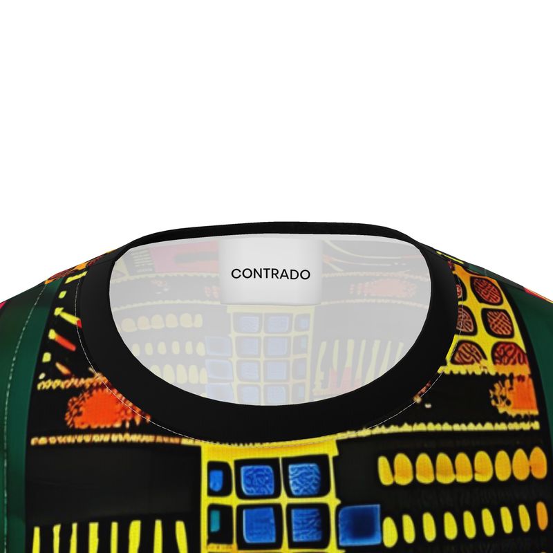 Mens Oversized Kente Pattern T-Shirt