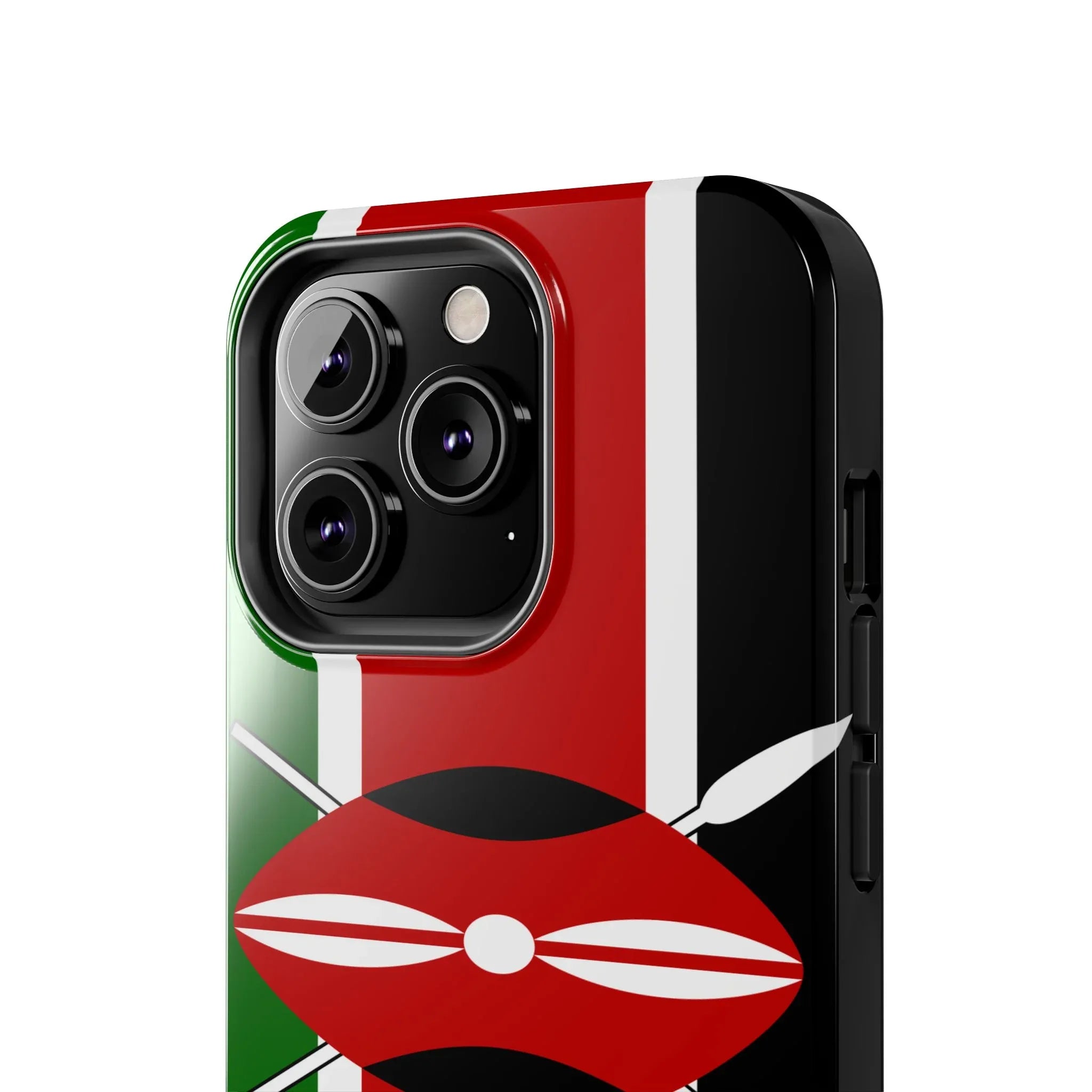 Kenya Flag Tough Phone Case — Protective Tribal Shield Design - DiwaKi