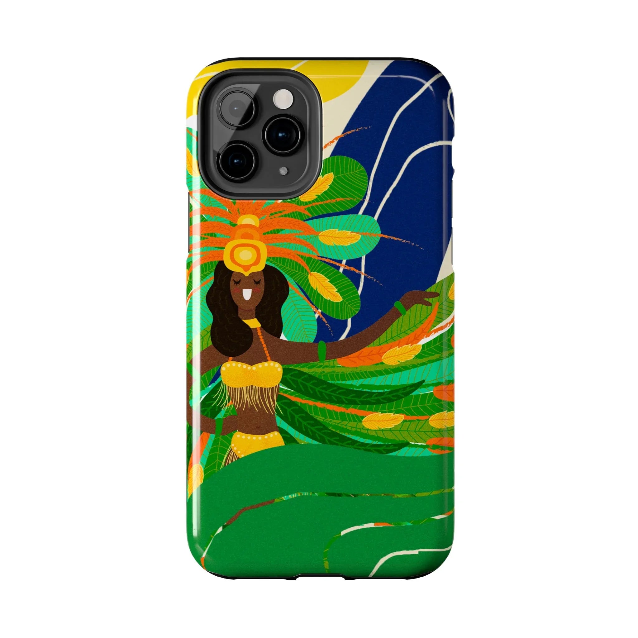 Brazil carnival Tough Phone Case — Statue of Liberty & American Flag Design - DiwaKi