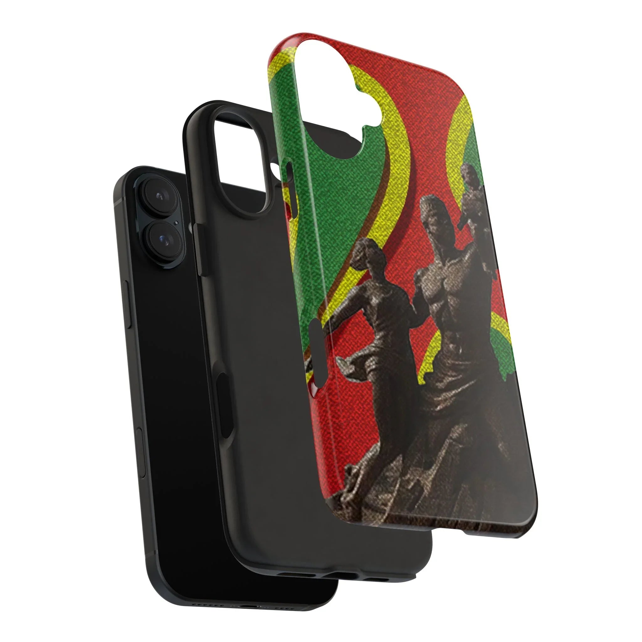 Senegal Tough Phone Case — Liberation Monument Retro Red, Green & Yellow Design - DiwaKi
