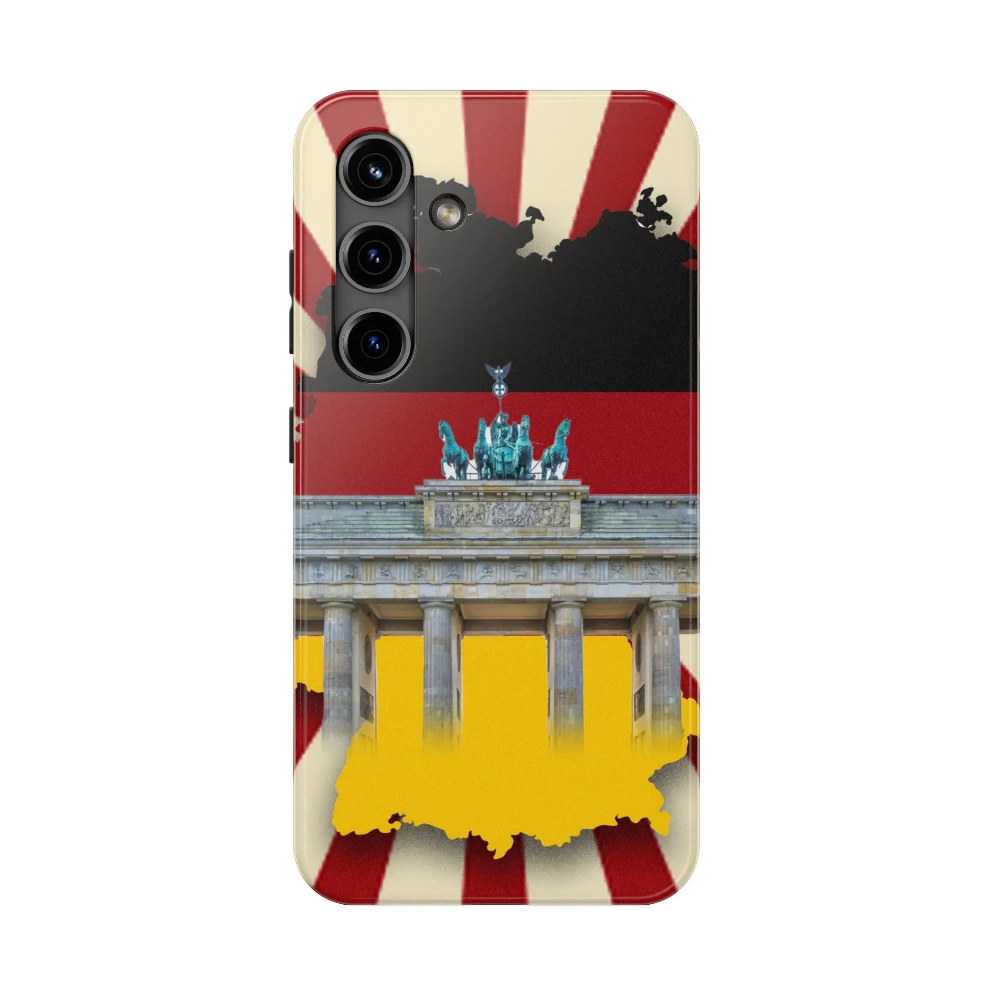 German Flag Brandenburger Gate Tough Phone Case – Berlin Landmark Protective Cover - DiwaKi