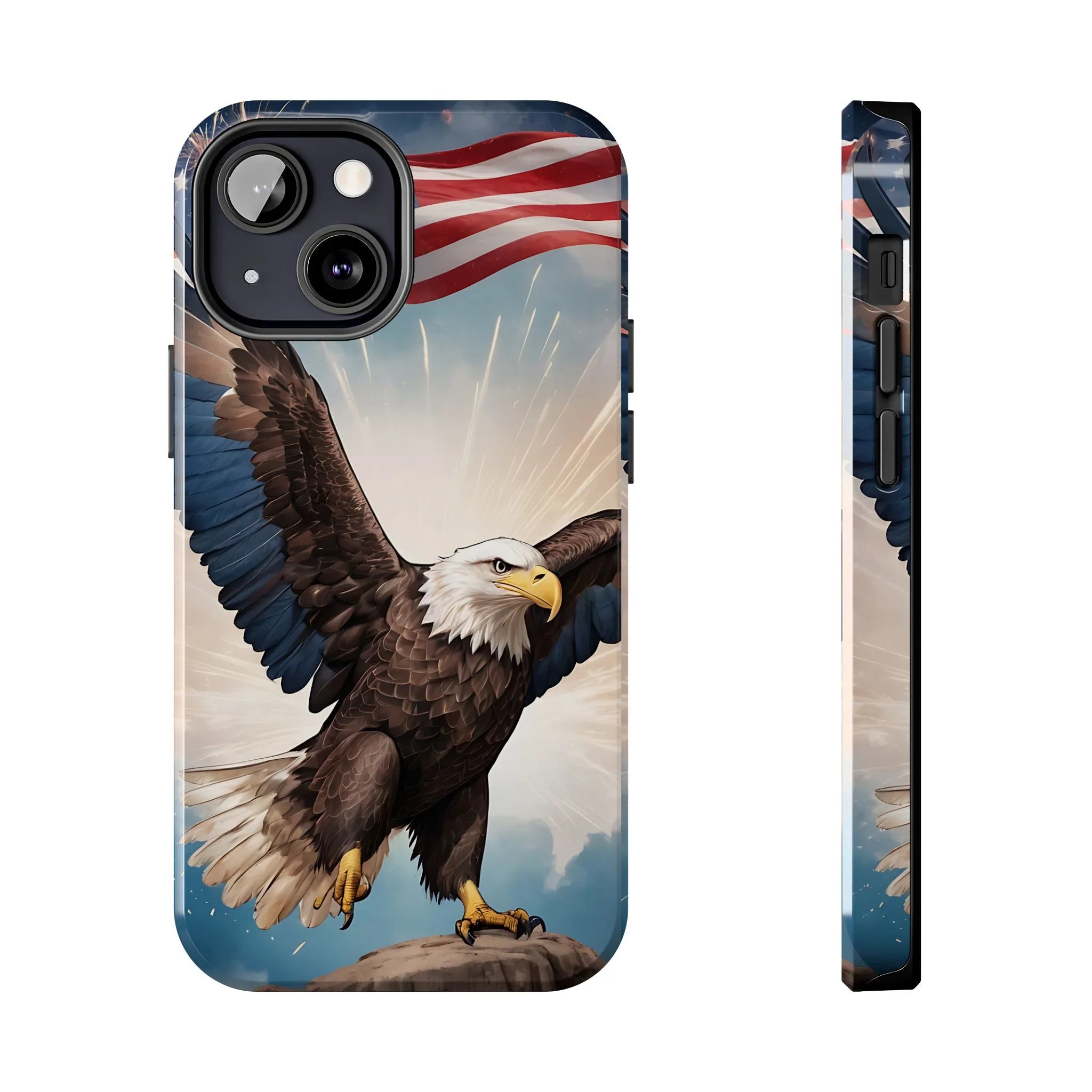 Majestic Eagle Flag Phone Case - DiwaKi