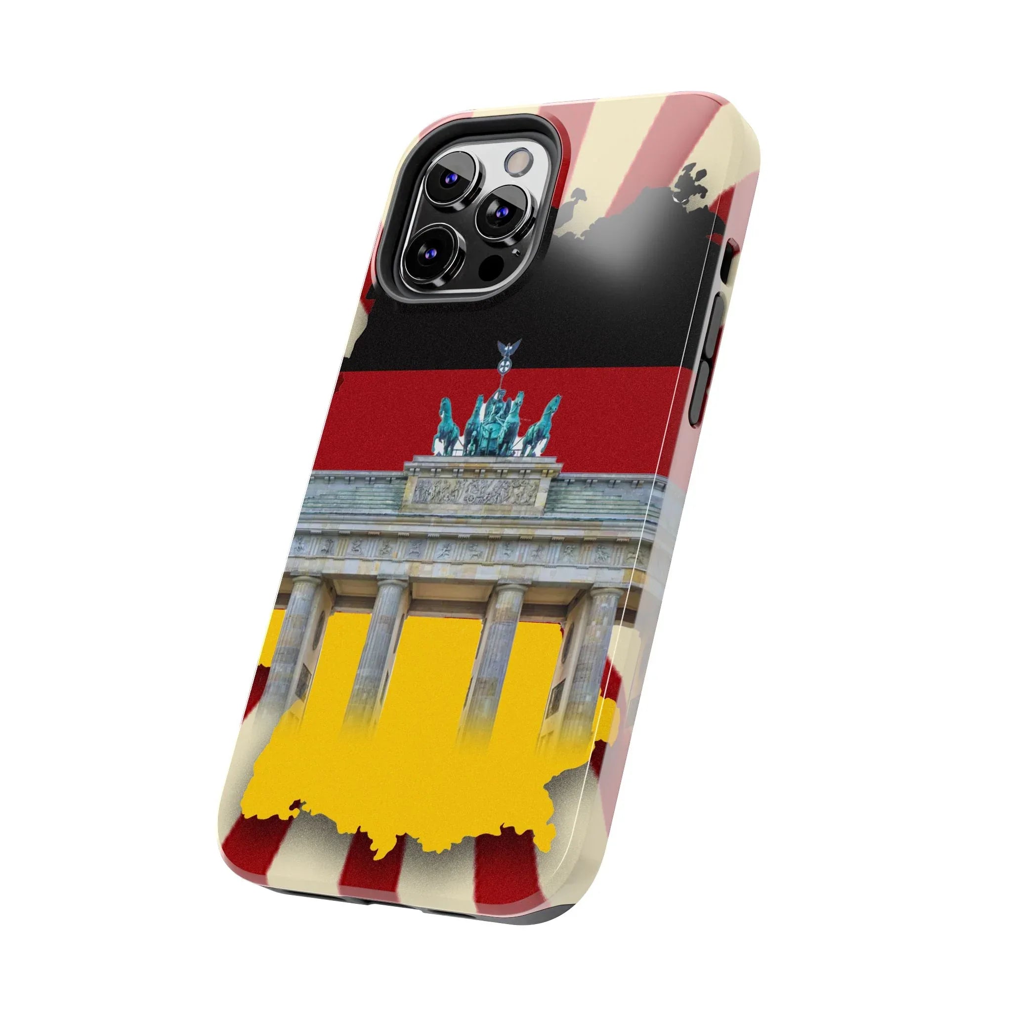 German Flag Brandenburger Gate Tough Phone Case – Berlin Landmark Protective Cover - DiwaKi