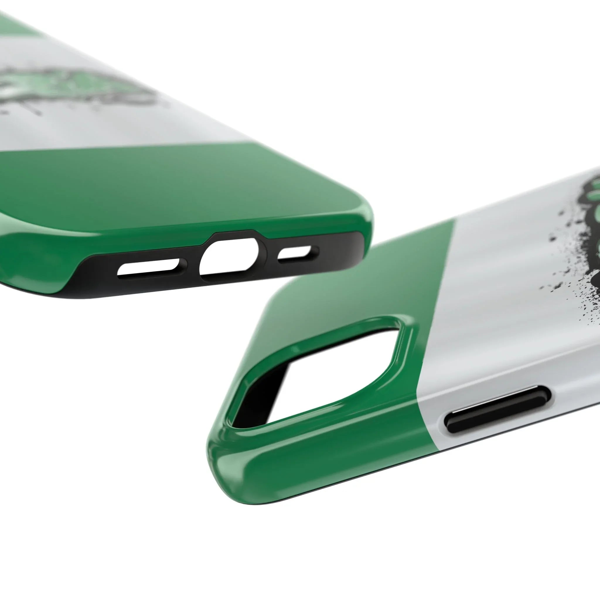 Tough Phone Case — Nigeria Flag Graffiti Design - DiwaKi