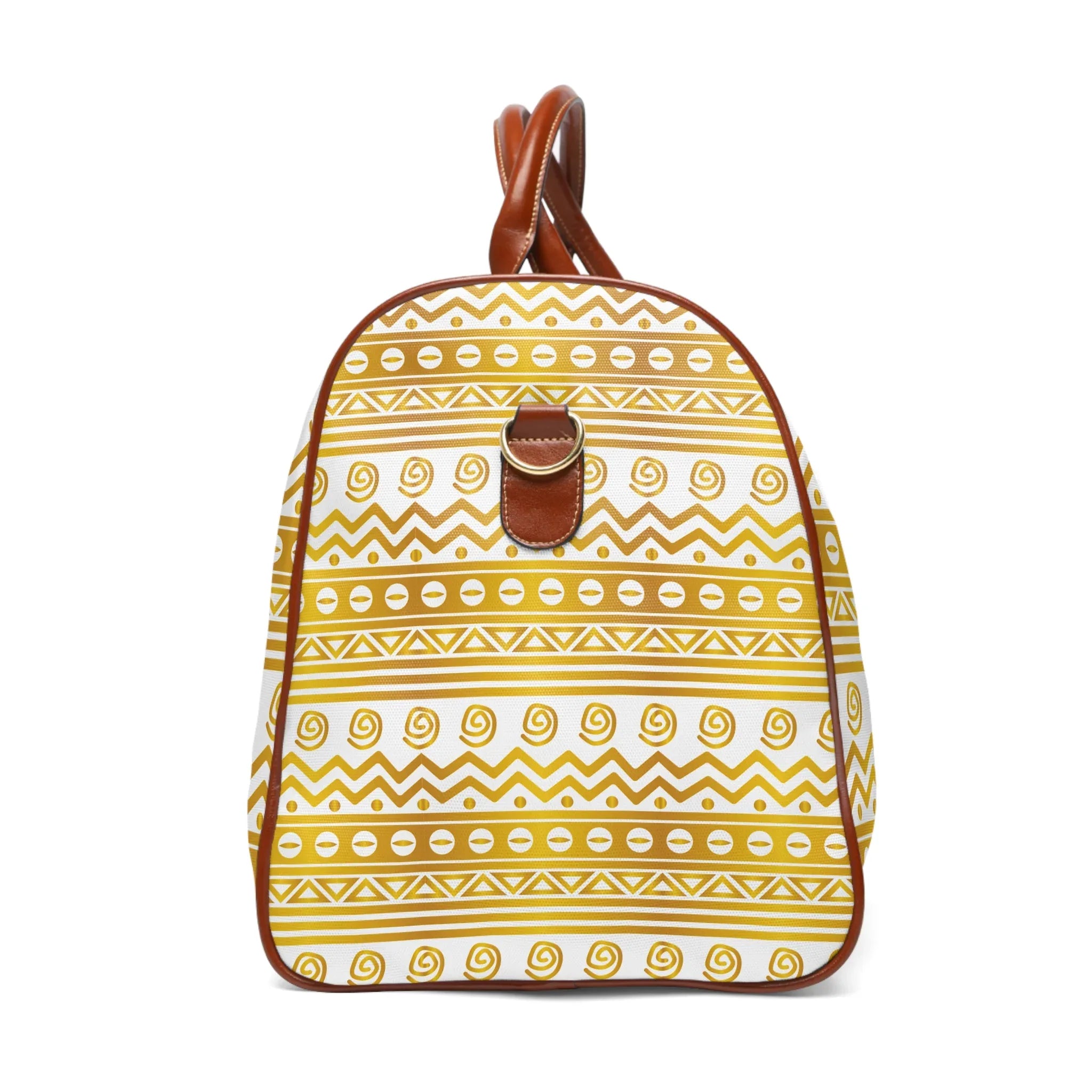 African Gold Mudcloth Duffle Bag - DiwaKi