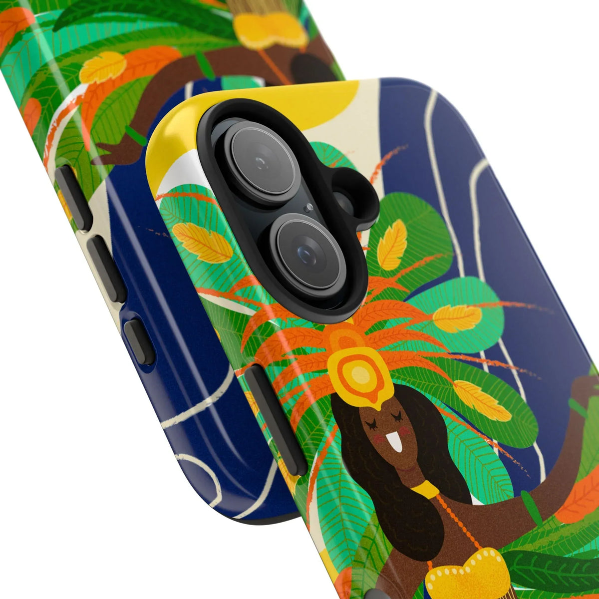 Brazil carnival Tough Phone Case — Statue of Liberty & American Flag Design - DiwaKi