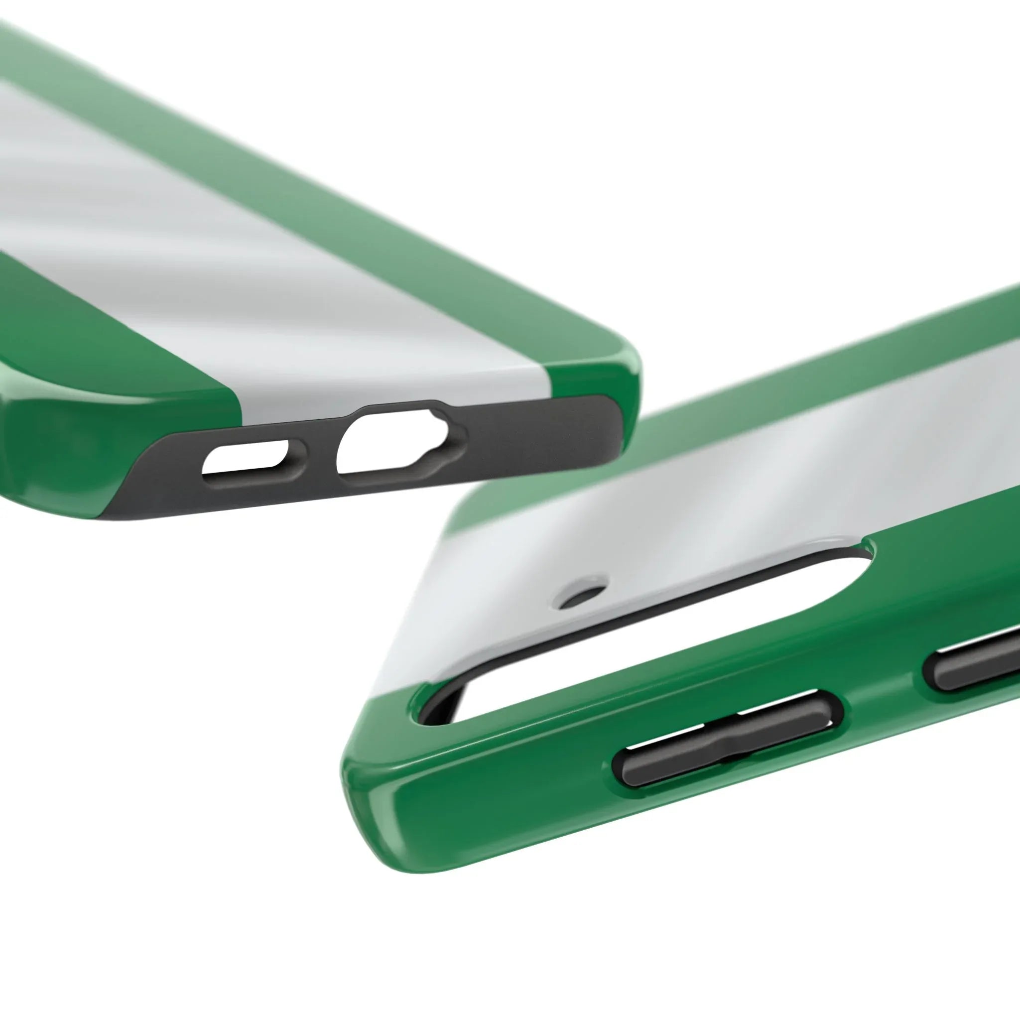 Tough Phone Case — Nigerian flag Rugged Protective Cover - DiwaKi