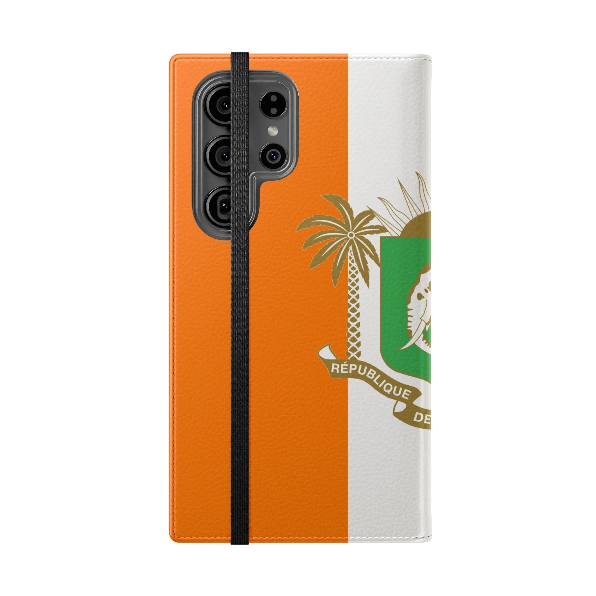 Ivory Coast Flag Flip Phone Case — Côte d&