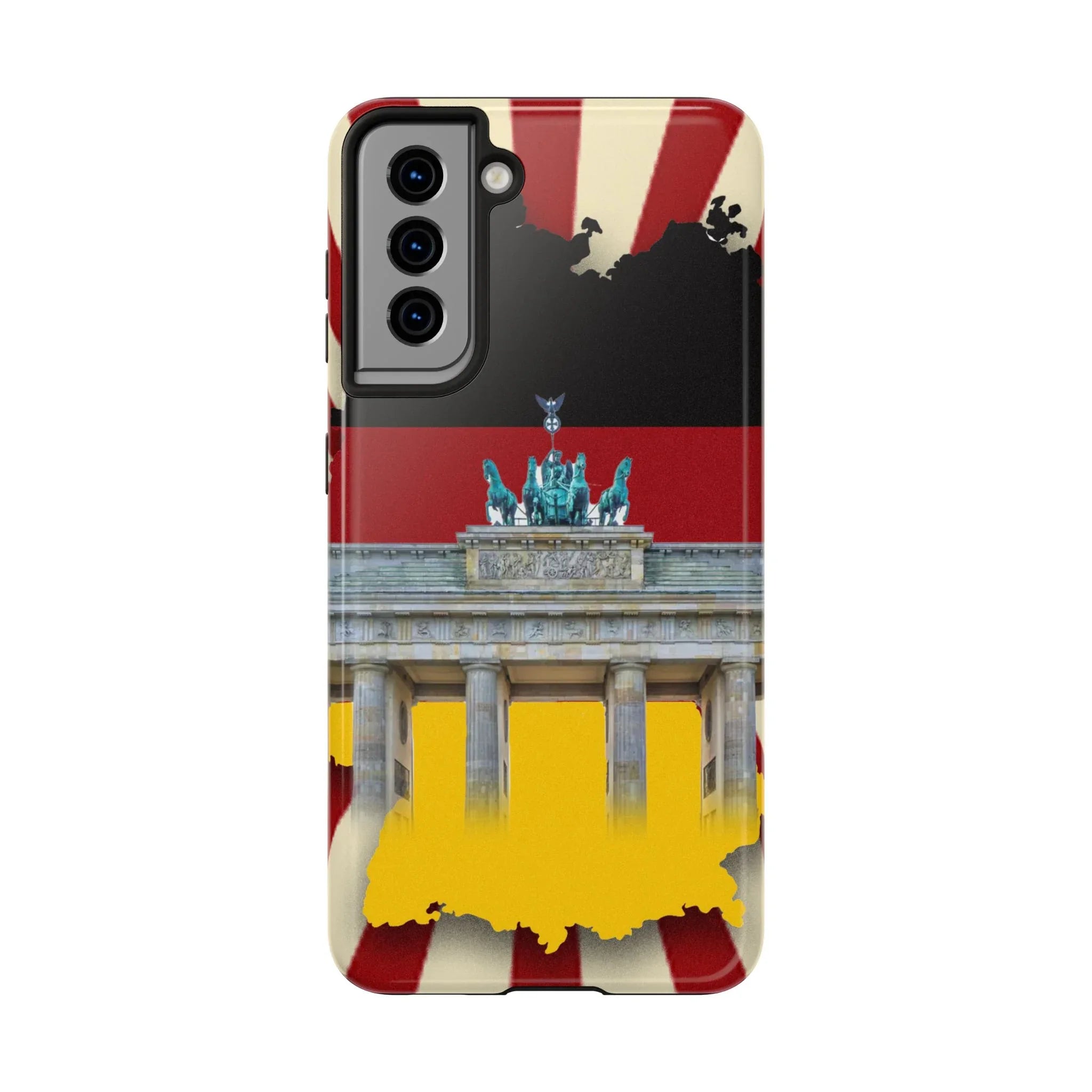 German Flag Brandenburger Gate Tough Phone Case – Berlin Landmark Protective Cover - DiwaKi
