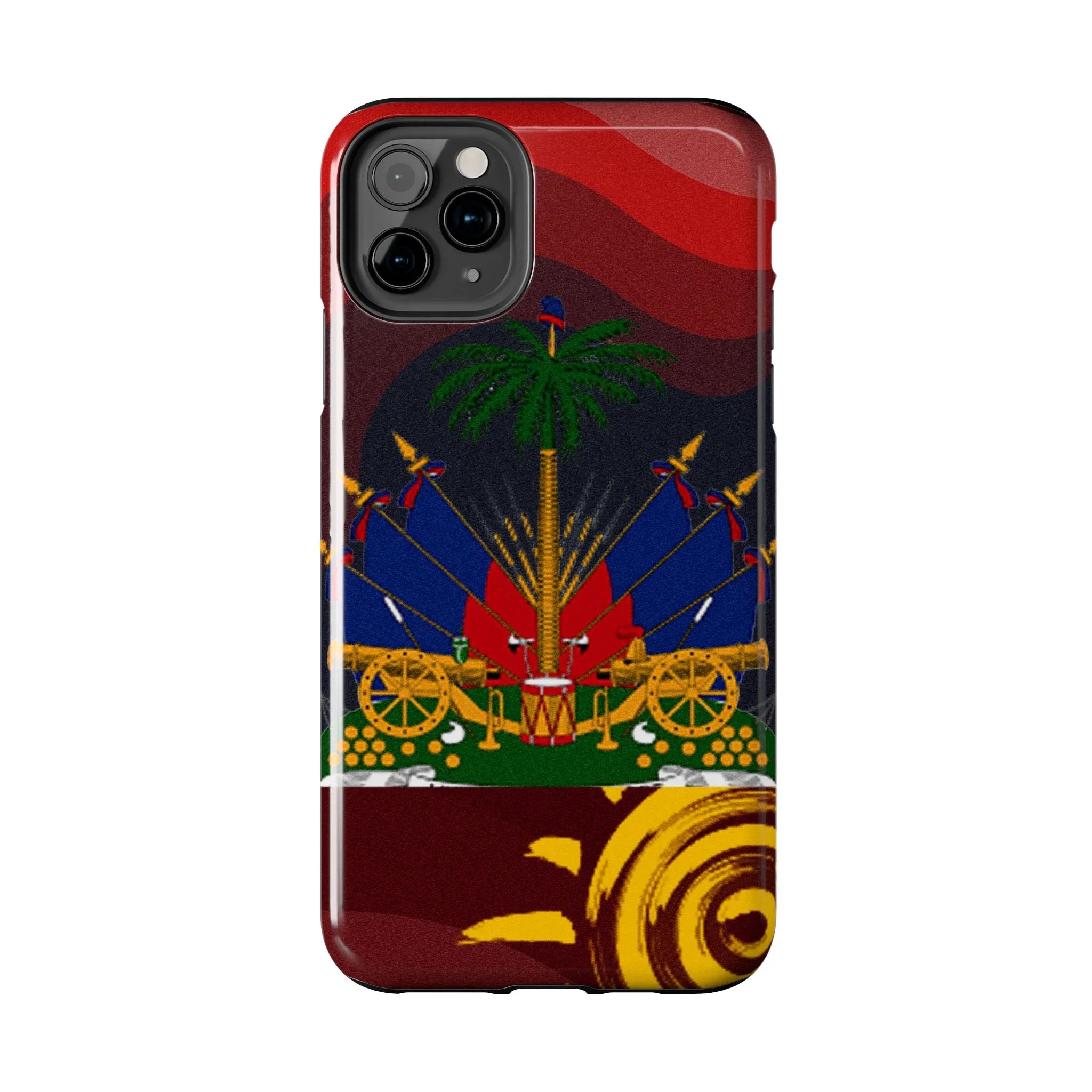Haiti Coat of Arms Tough Phone Case — Patriotic Haitian Flag Protective Cover - DiwaKi