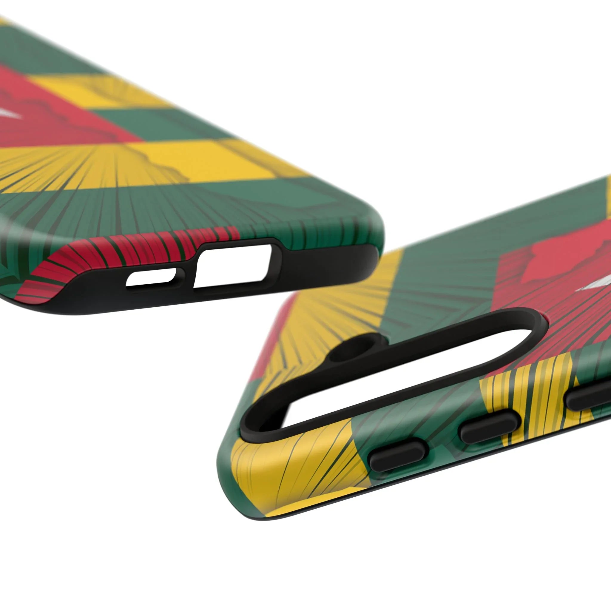 Togo Flag Tough Phone Case – Protective Stripe Design - DiwaKi