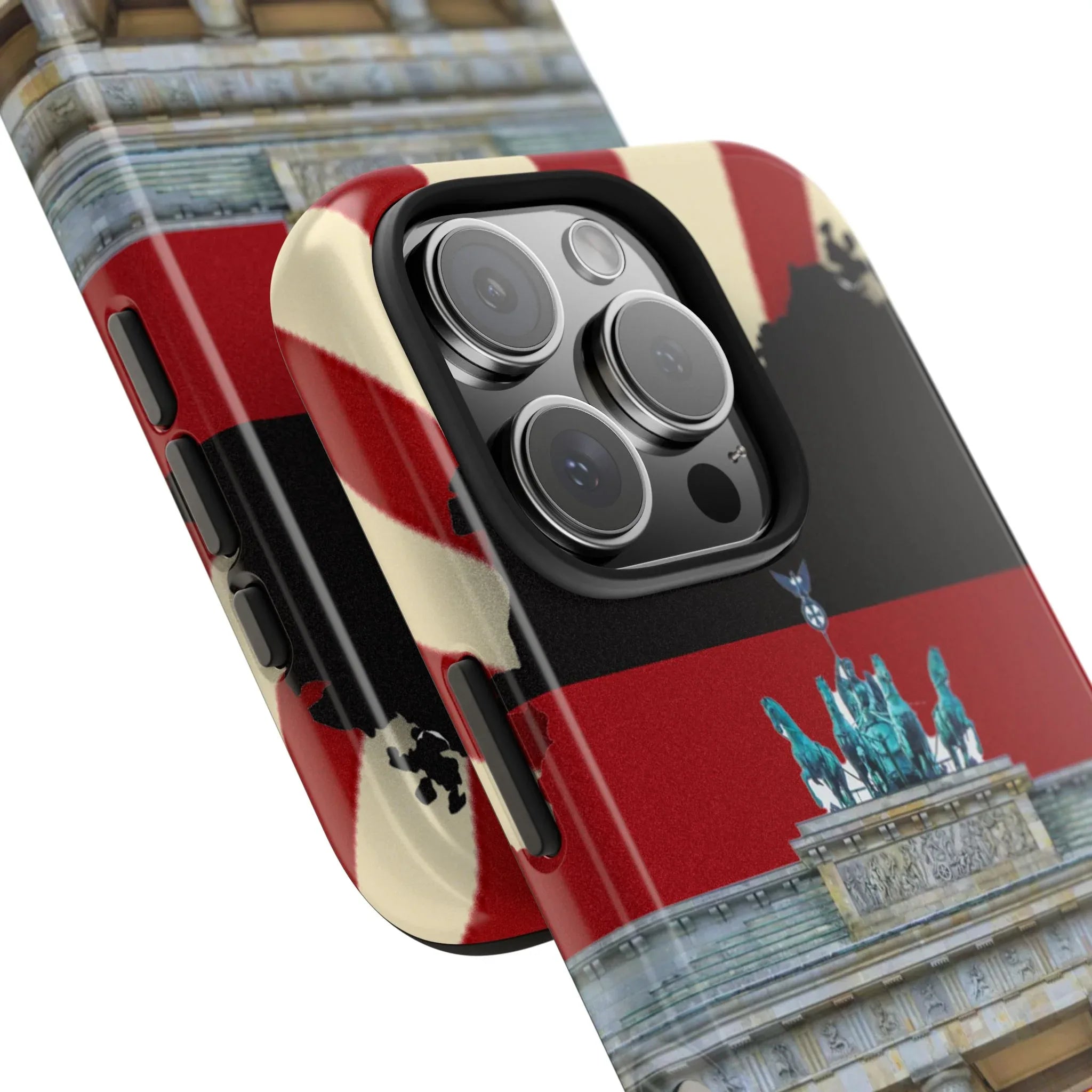 German Flag Brandenburger Gate Tough Phone Case – Berlin Landmark Protective Cover - DiwaKi