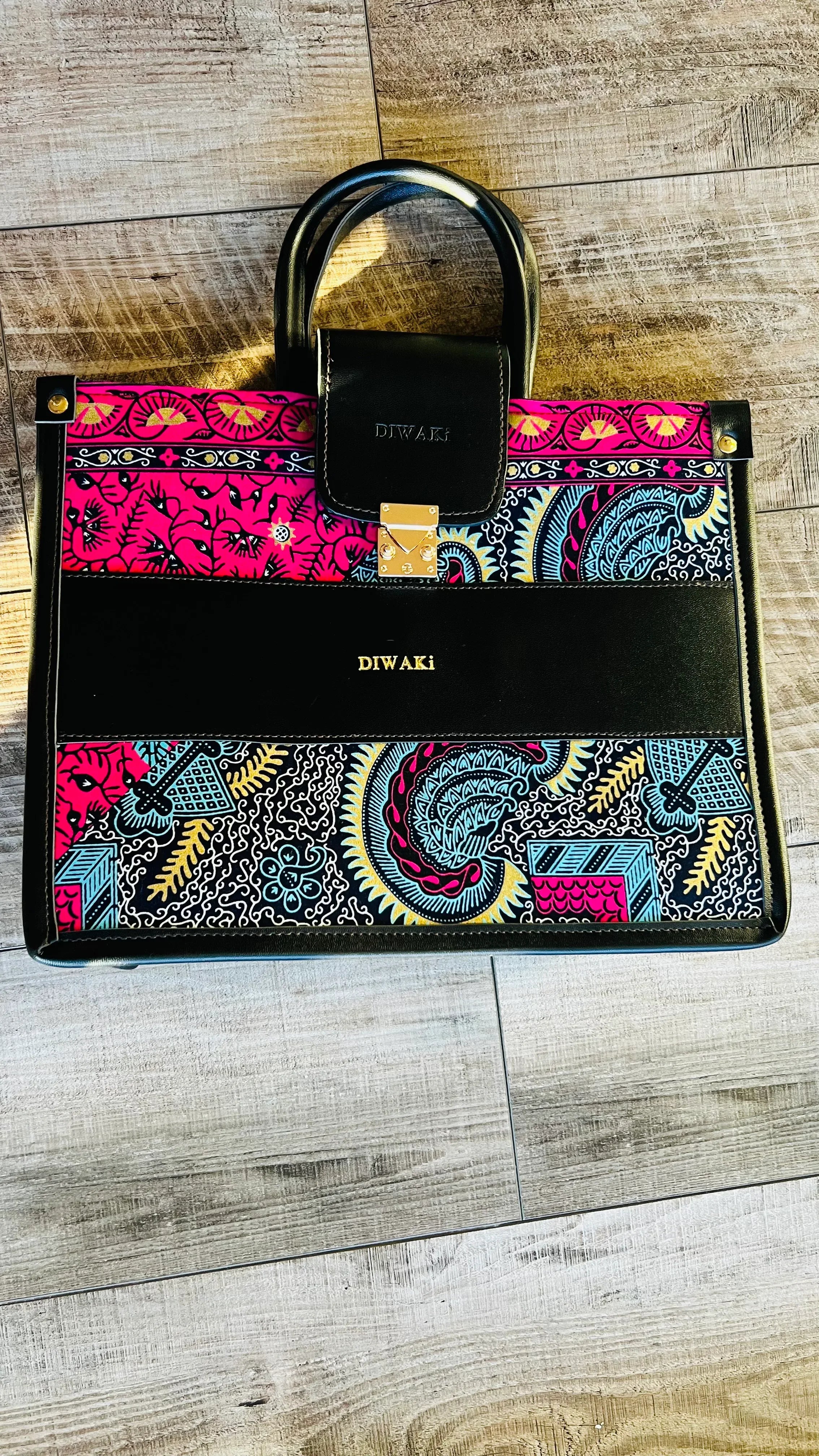 African Ankara tote bag - DiwaKi