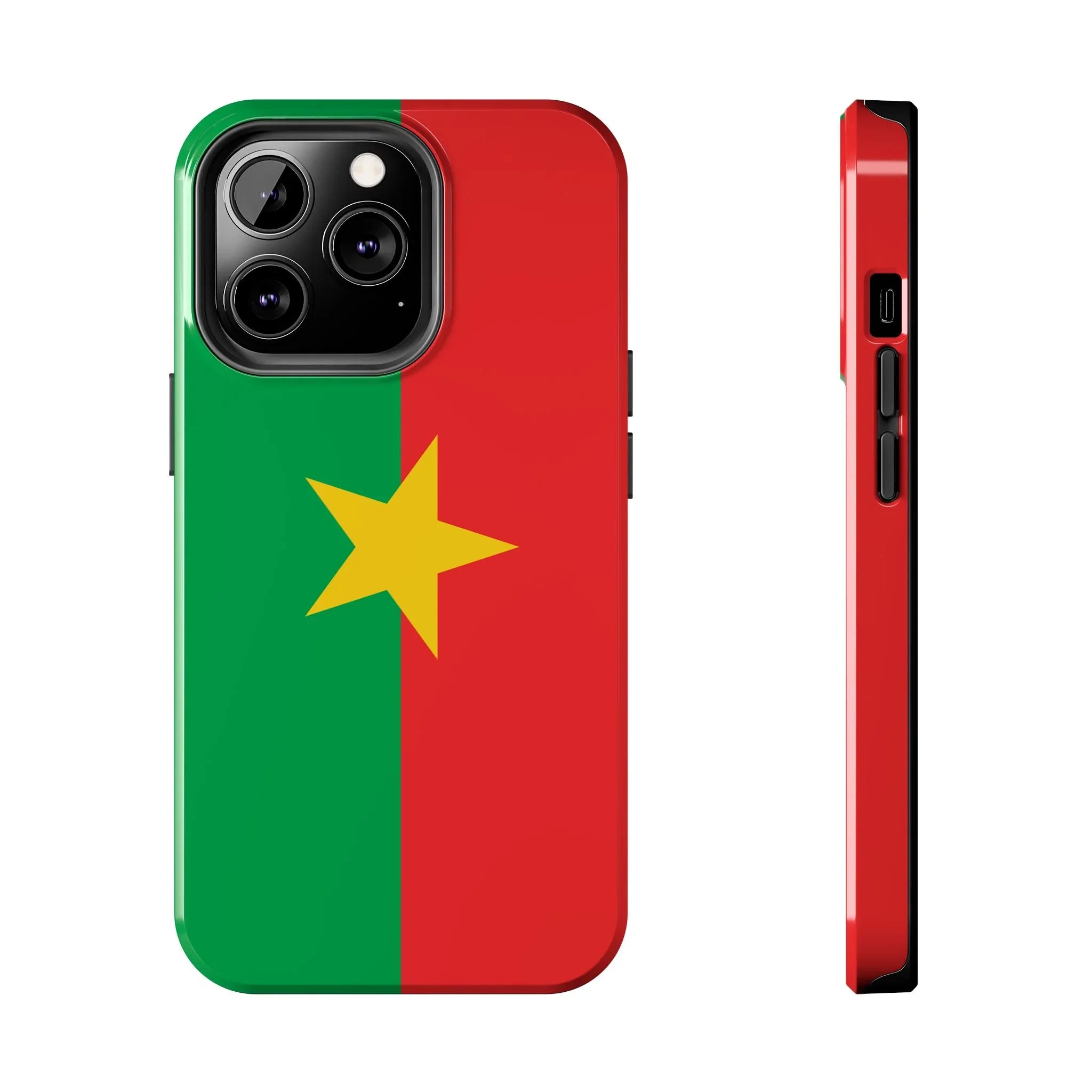 Burkina Faso Flag Tough Phone Case – Durable Protective Cover - DiwaKi