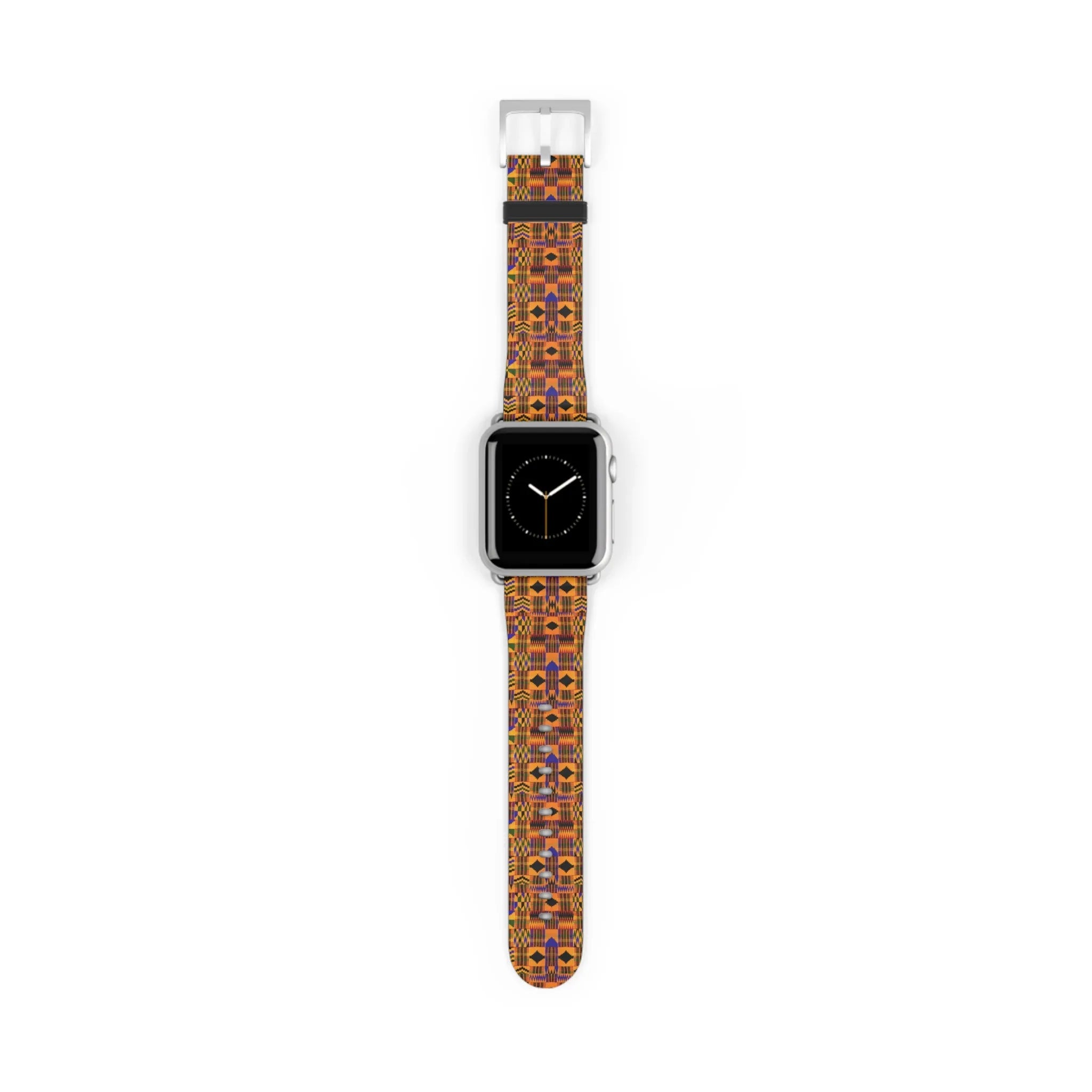 Kente-Inspired Pattern Watch Band — Vibrant African Print Apple Watch Strap - DiwaKi