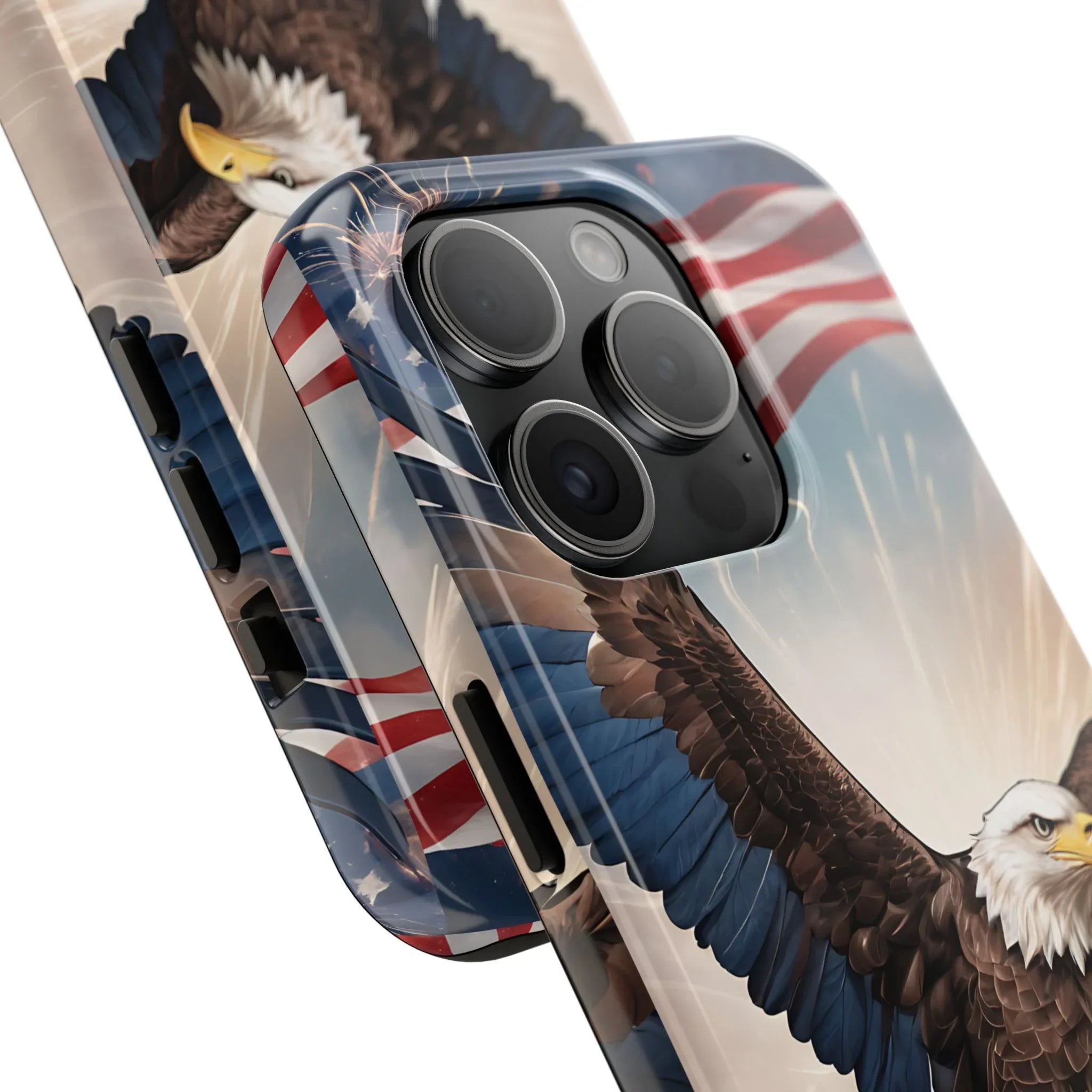 Majestic Eagle Flag Phone Case - DiwaKi