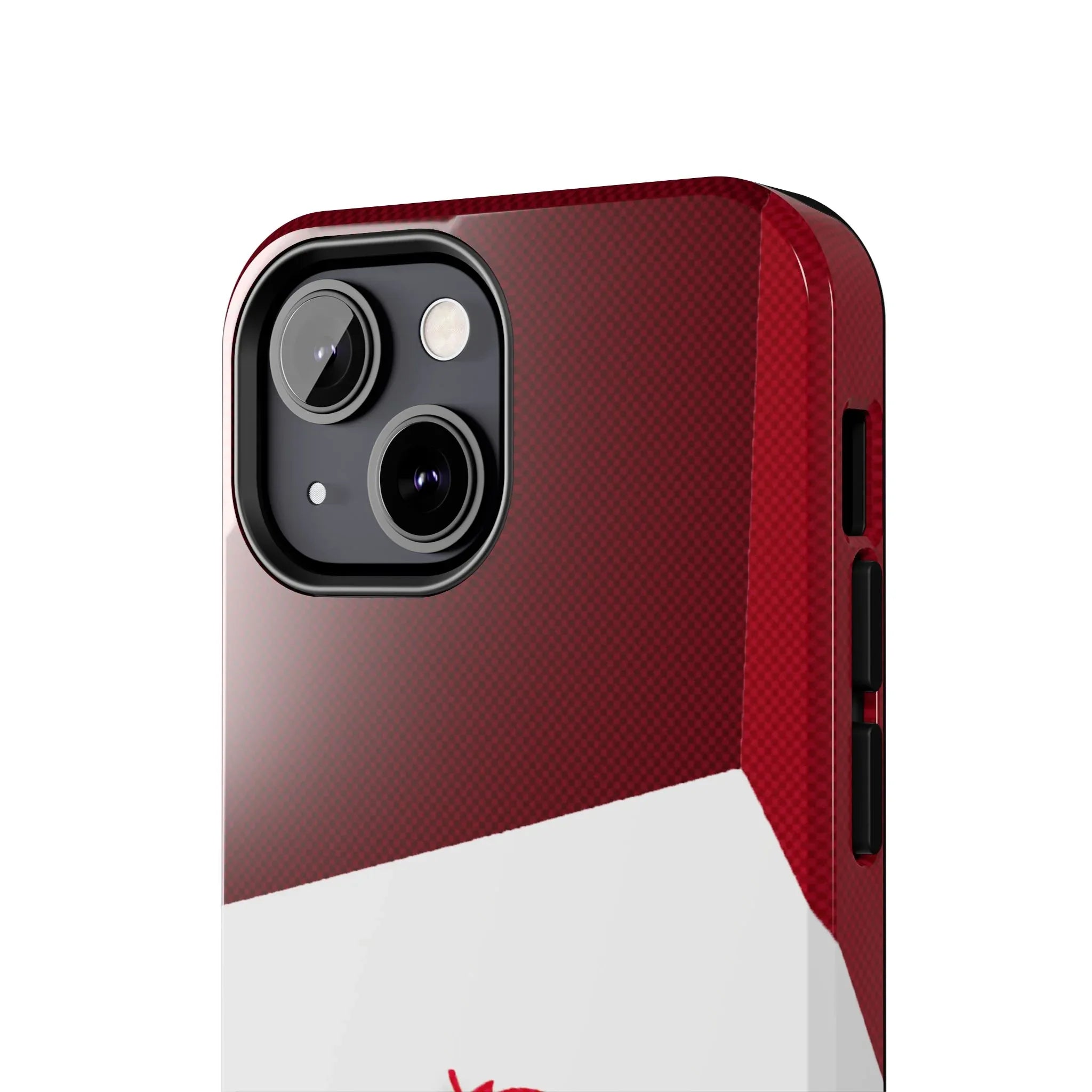 Canada Autumn Maple Tough Phone Case — Red & White Protective Fall Design - DiwaKi