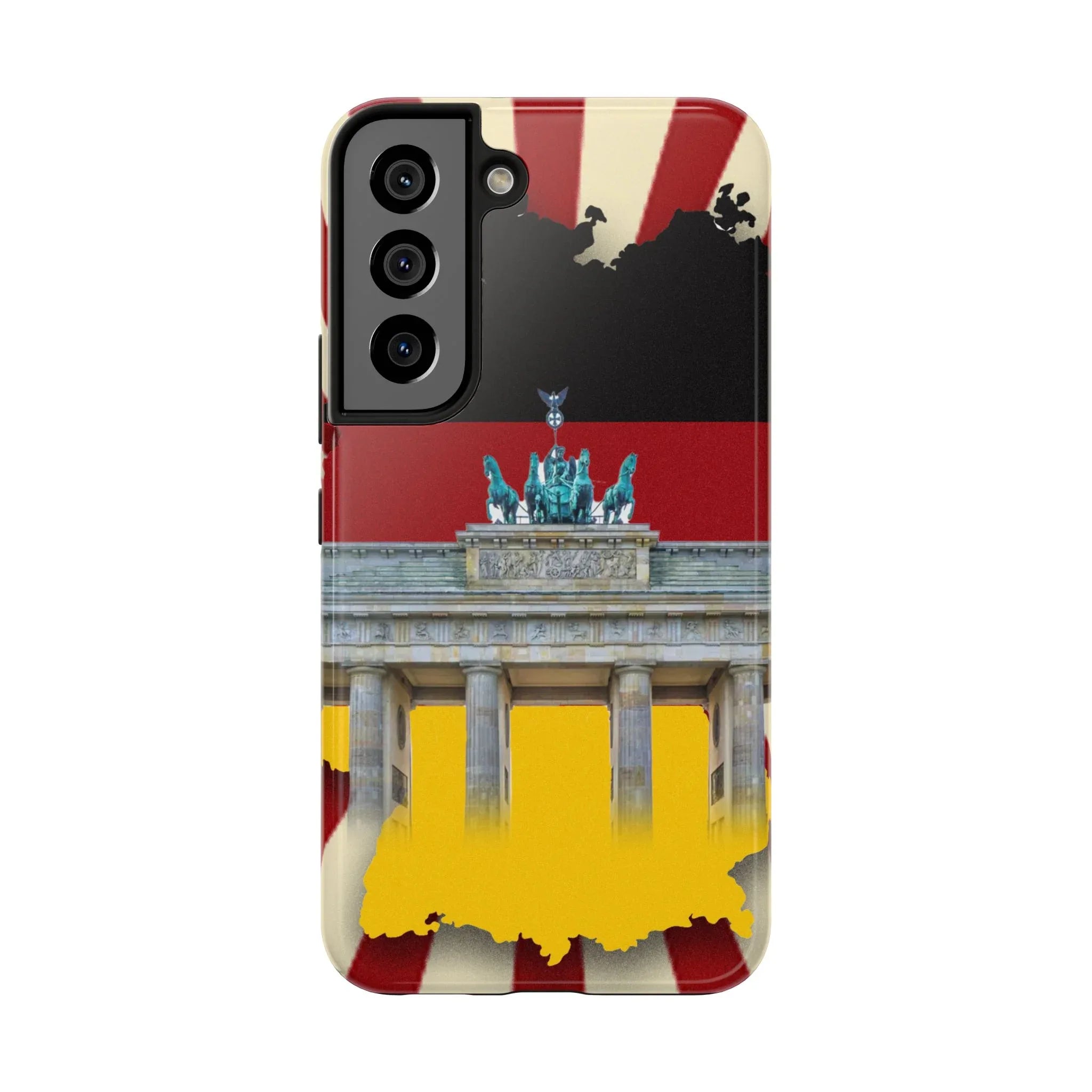 German Flag Brandenburger Gate Tough Phone Case – Berlin Landmark Protective Cover - DiwaKi