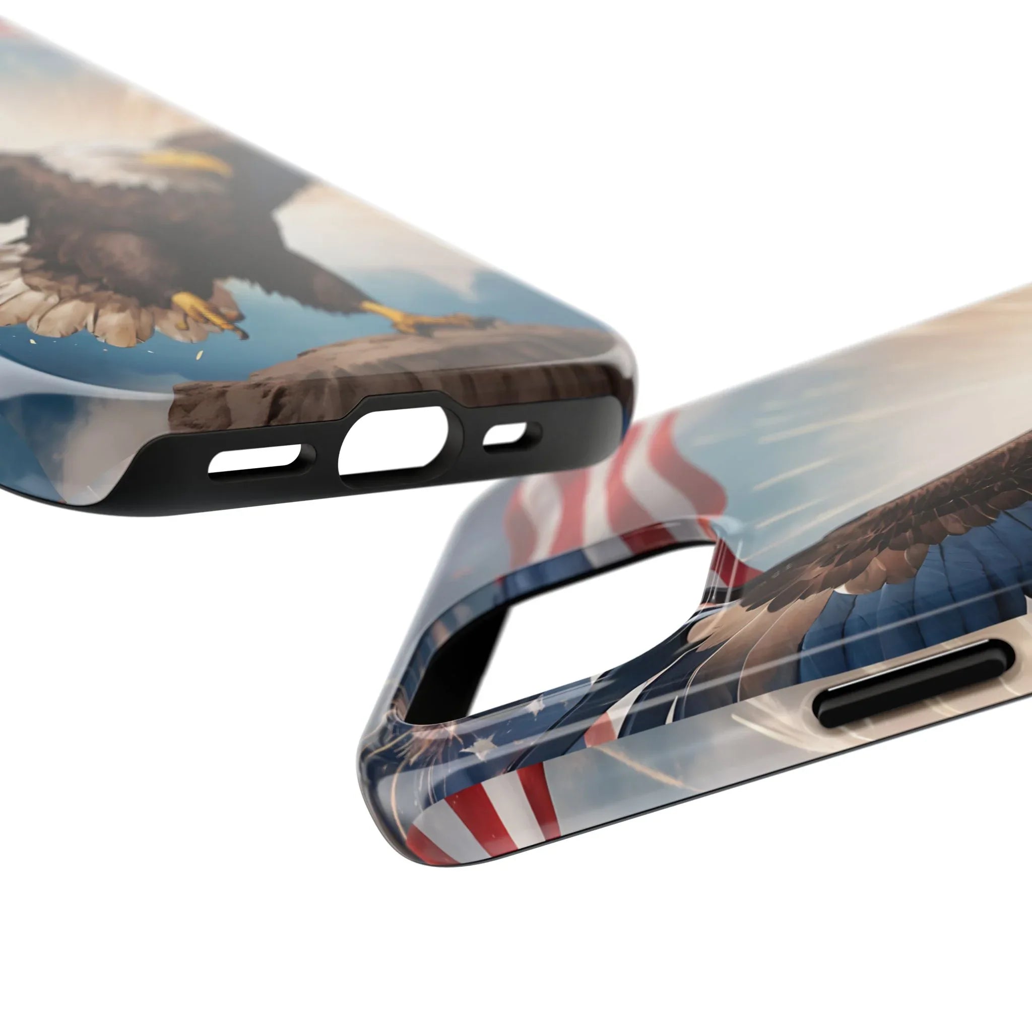 Majestic Eagle Flag Phone Case - DiwaKi