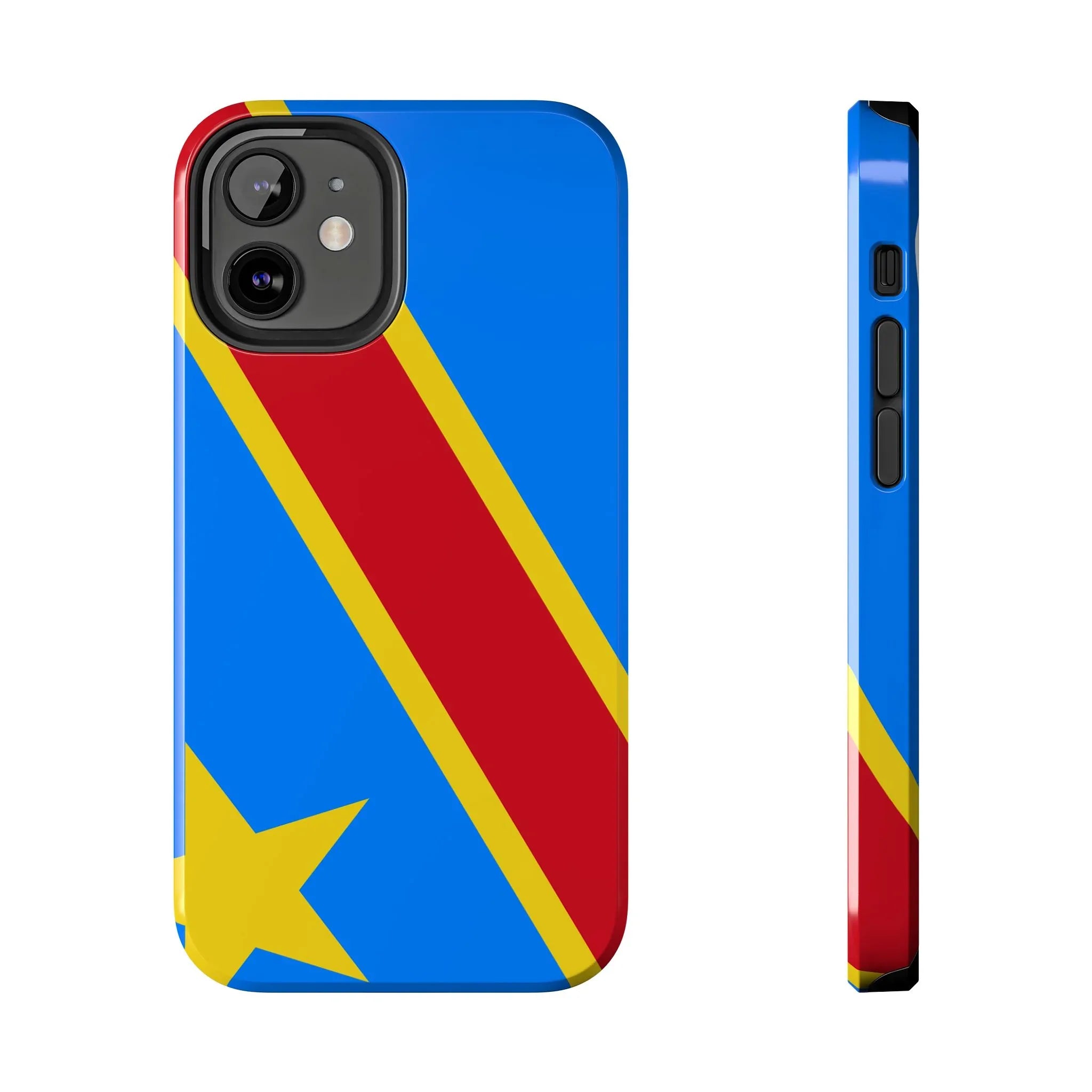Democratic Republic of Congo Flag Tough Phone Case — Durable Protective Cover - DiwaKi