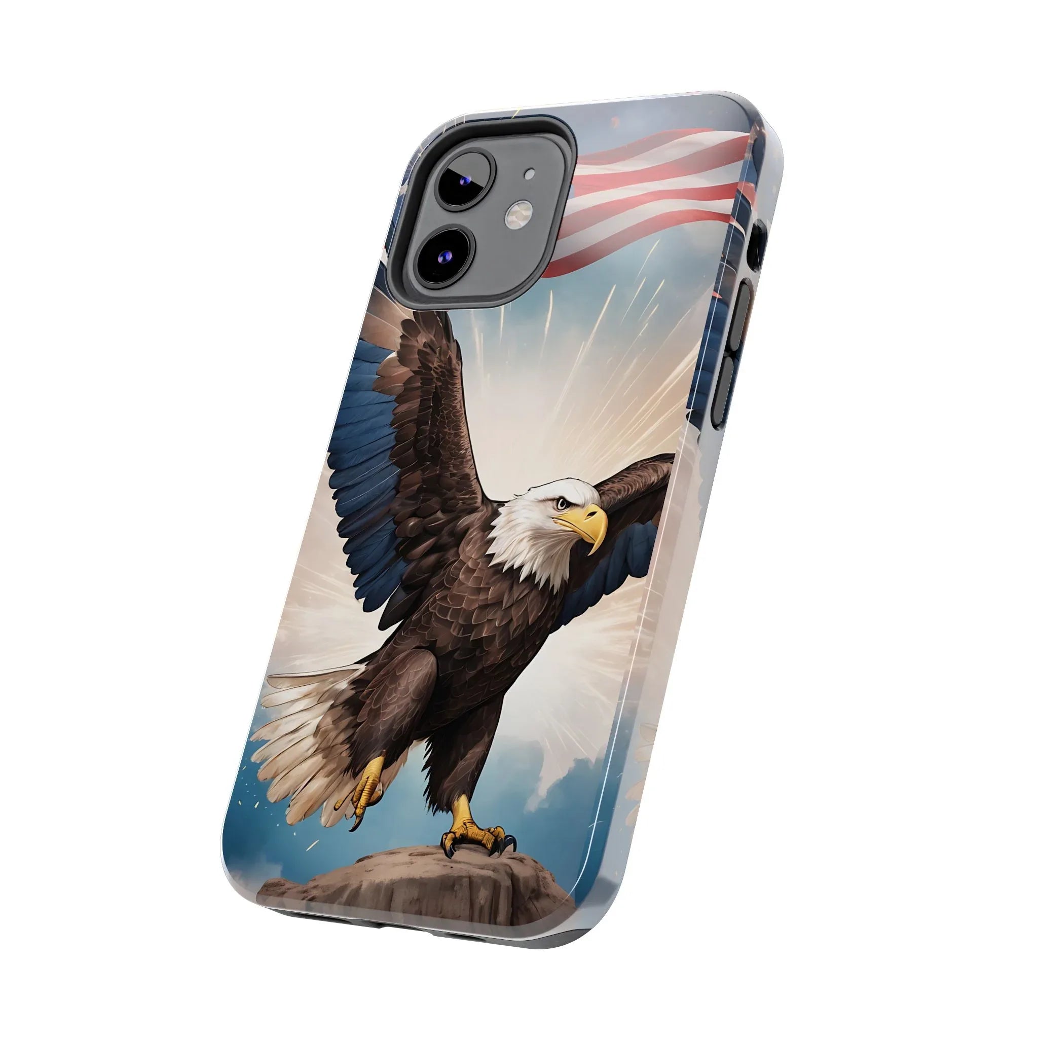 Majestic Eagle Flag Phone Case - DiwaKi