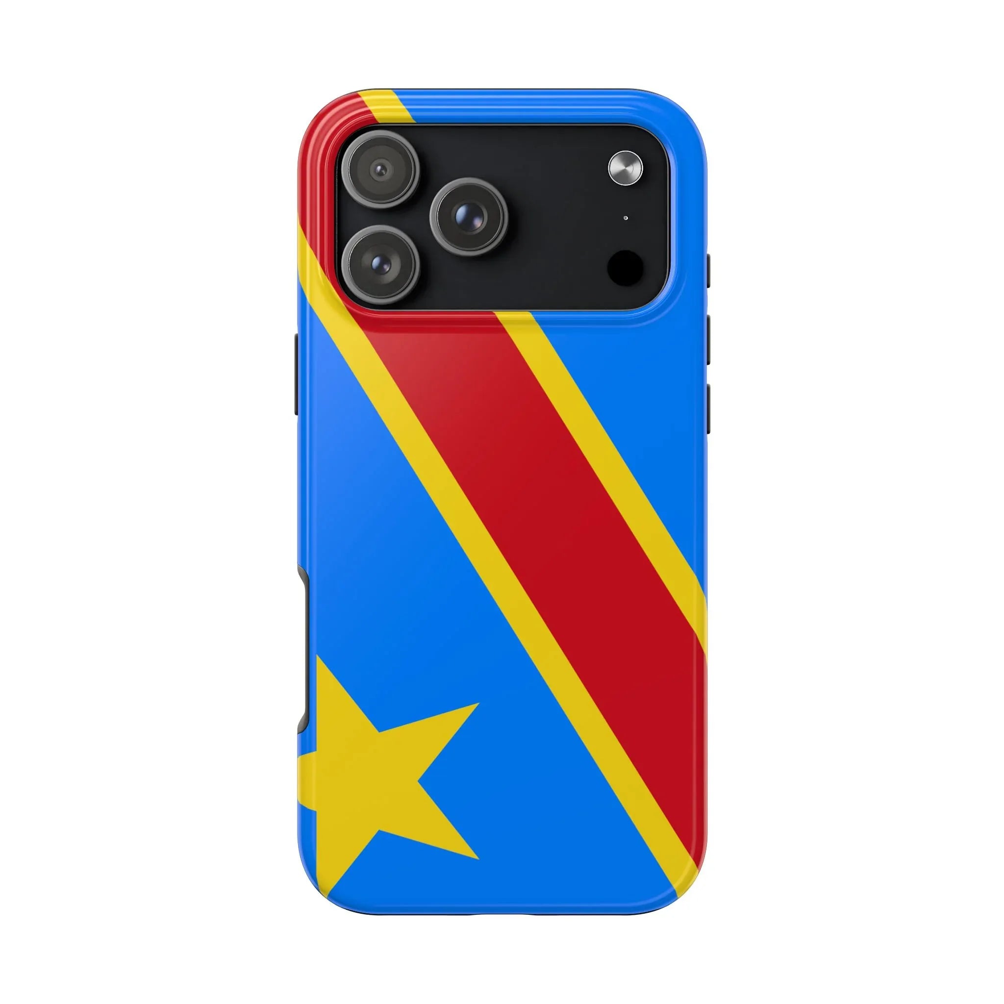 Democratic Republic of Congo Flag Tough Phone Case — Durable Protective Cover - DiwaKi