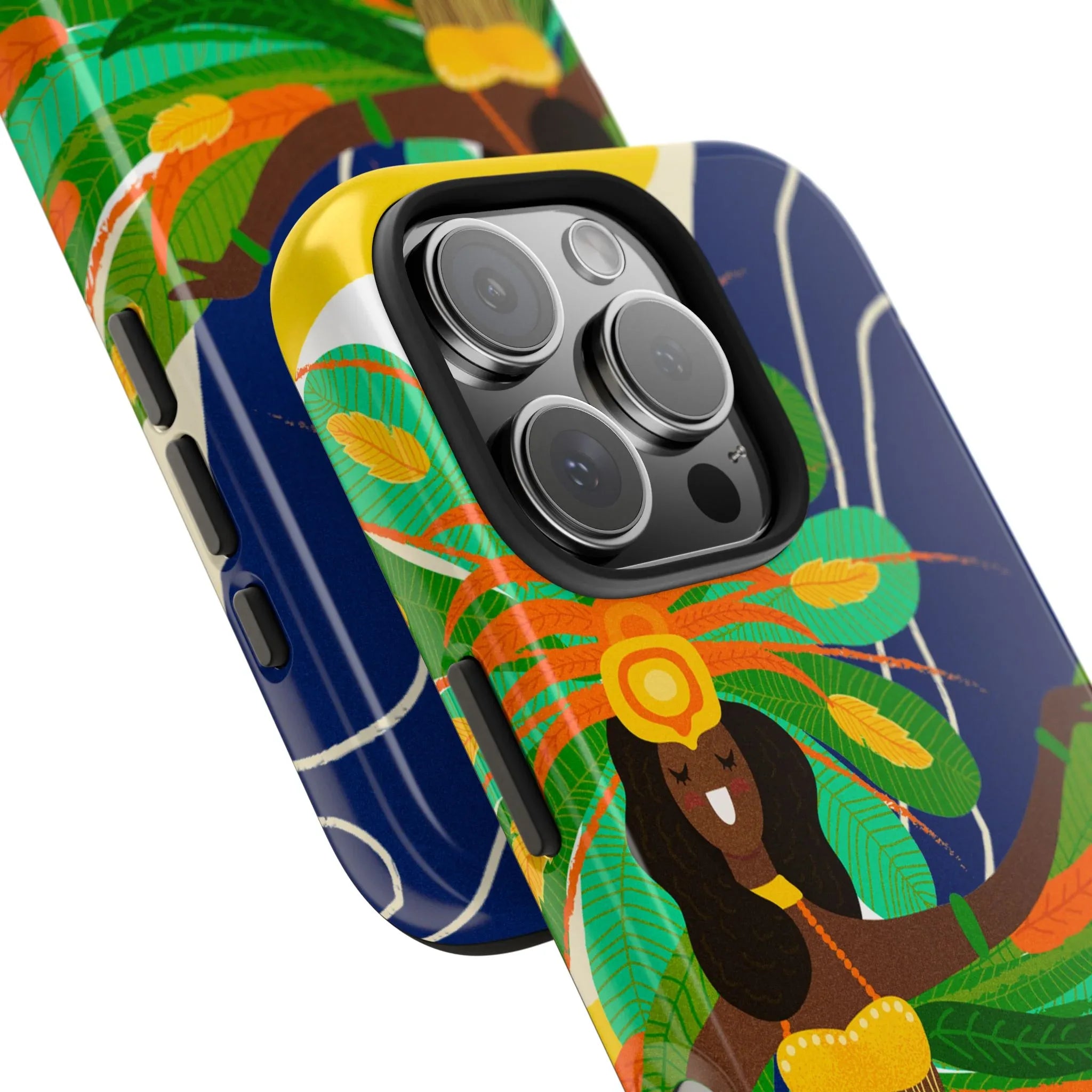 Brazil carnival Tough Phone Case — Statue of Liberty & American Flag Design - DiwaKi