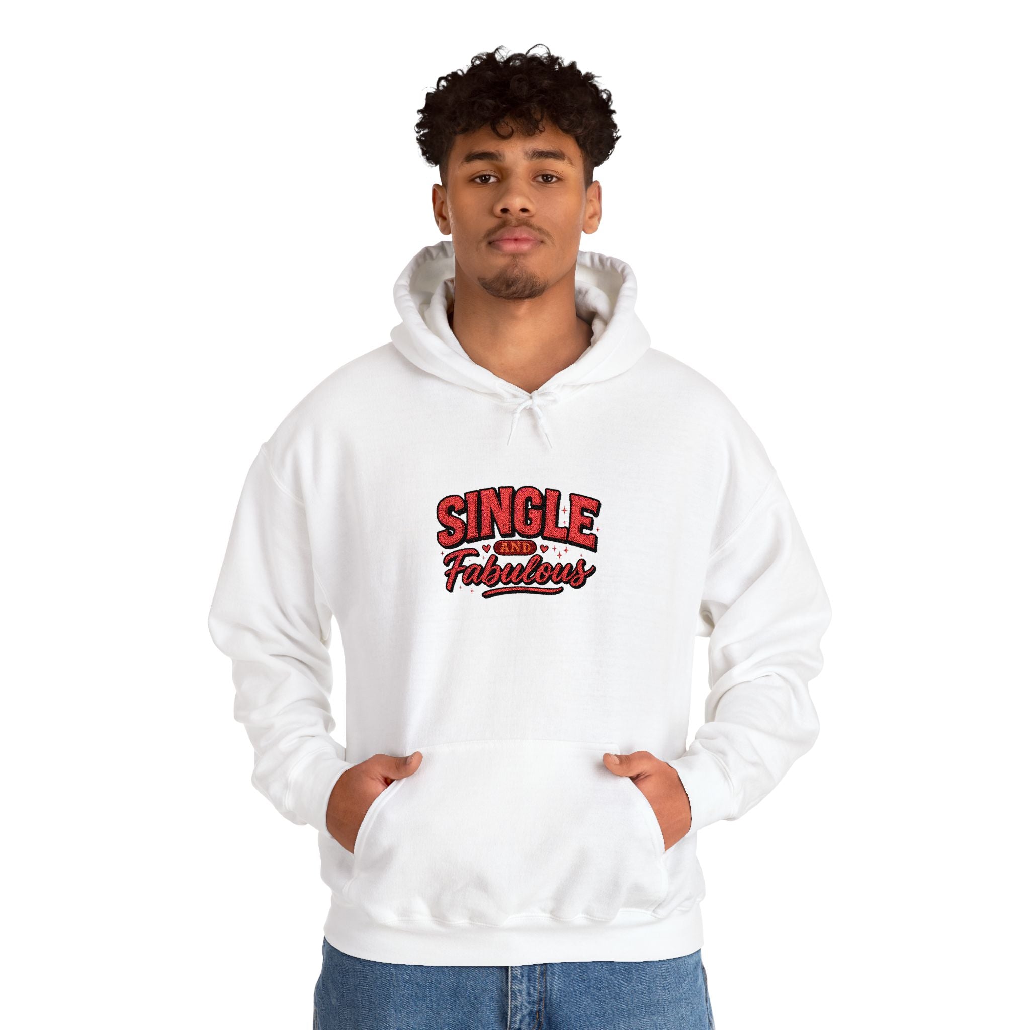 Single & Fabulous Hoodie — Funny Valentine’s Day Graphic Sweatshirt