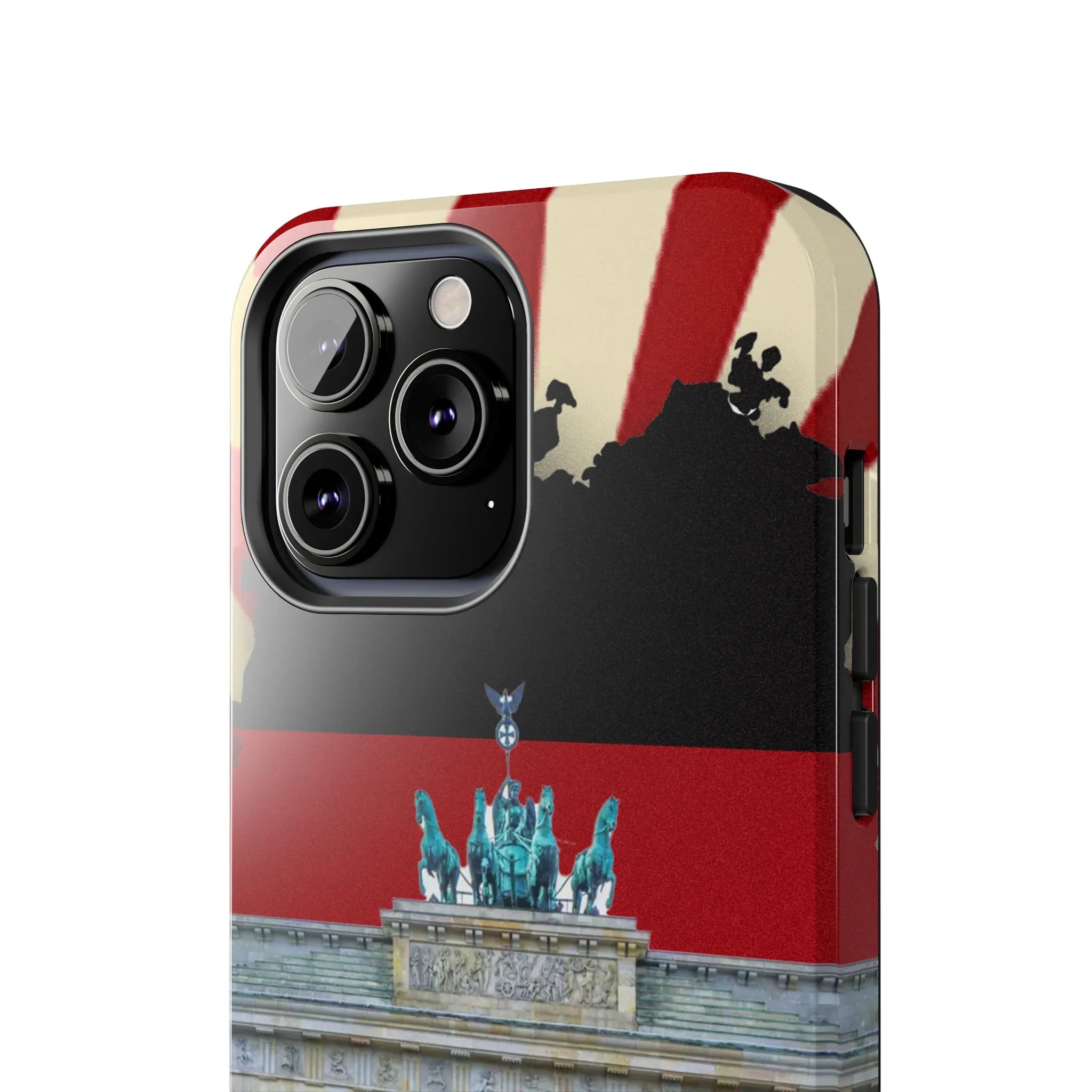 German Flag Brandenburger Gate Tough Phone Case – Berlin Landmark Protective Cover - DiwaKi