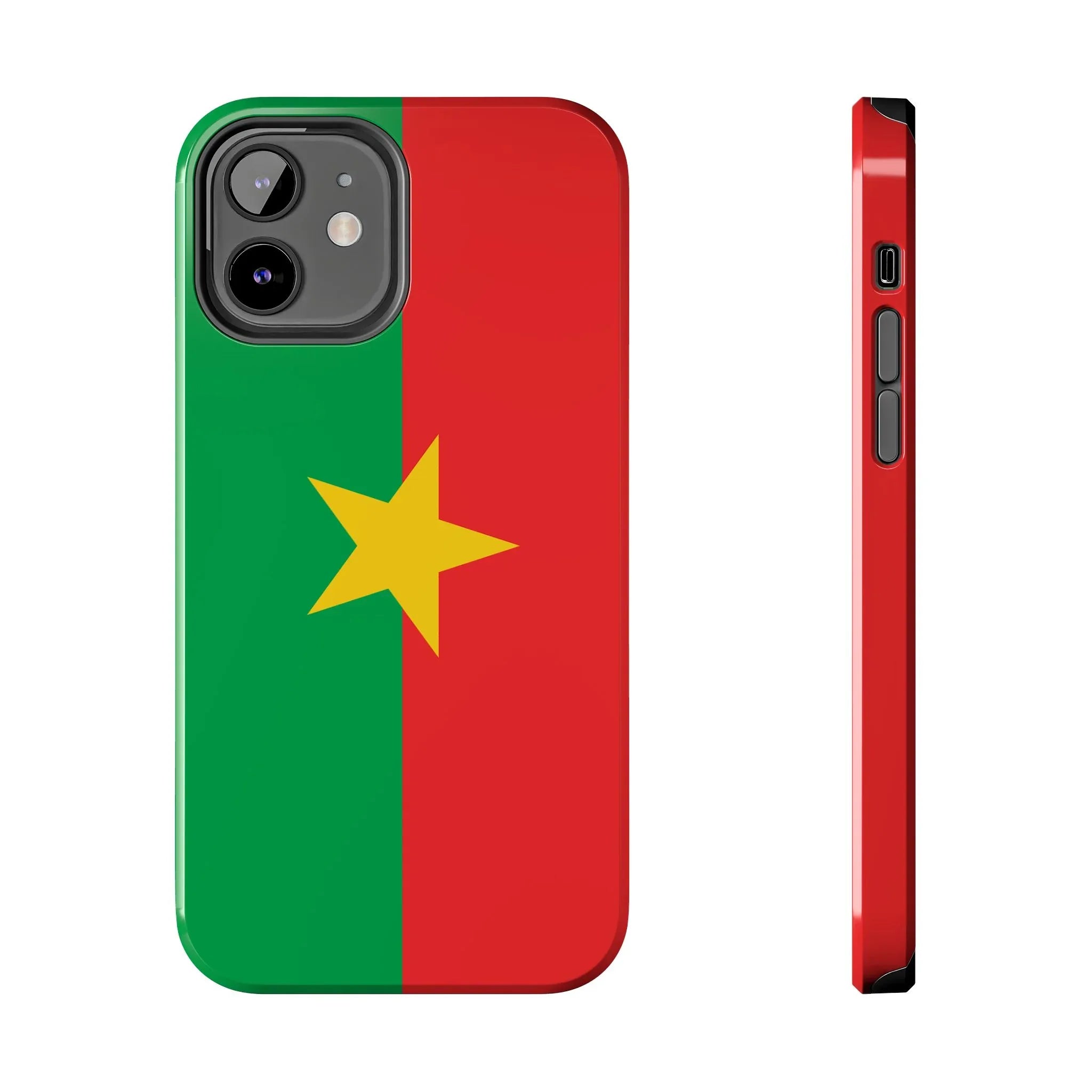 Burkina Faso Flag Tough Phone Case – Durable Protective Cover - DiwaKi