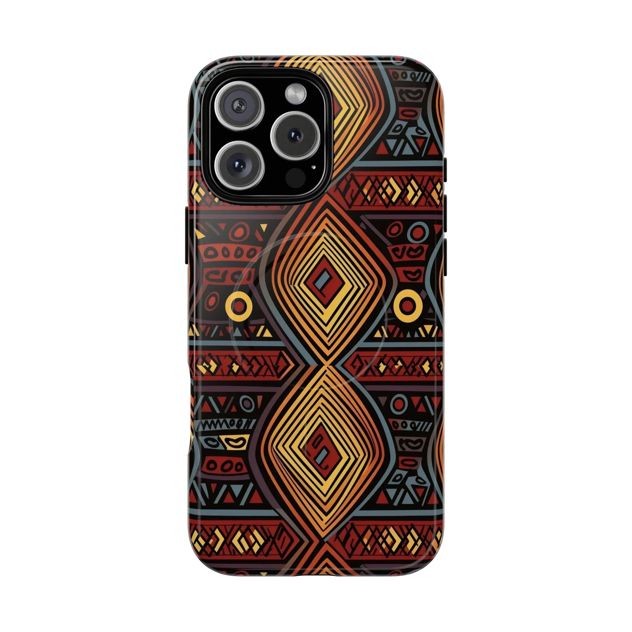 Tribal Geometric Tough Magnetic Phone Case - DiwaKi