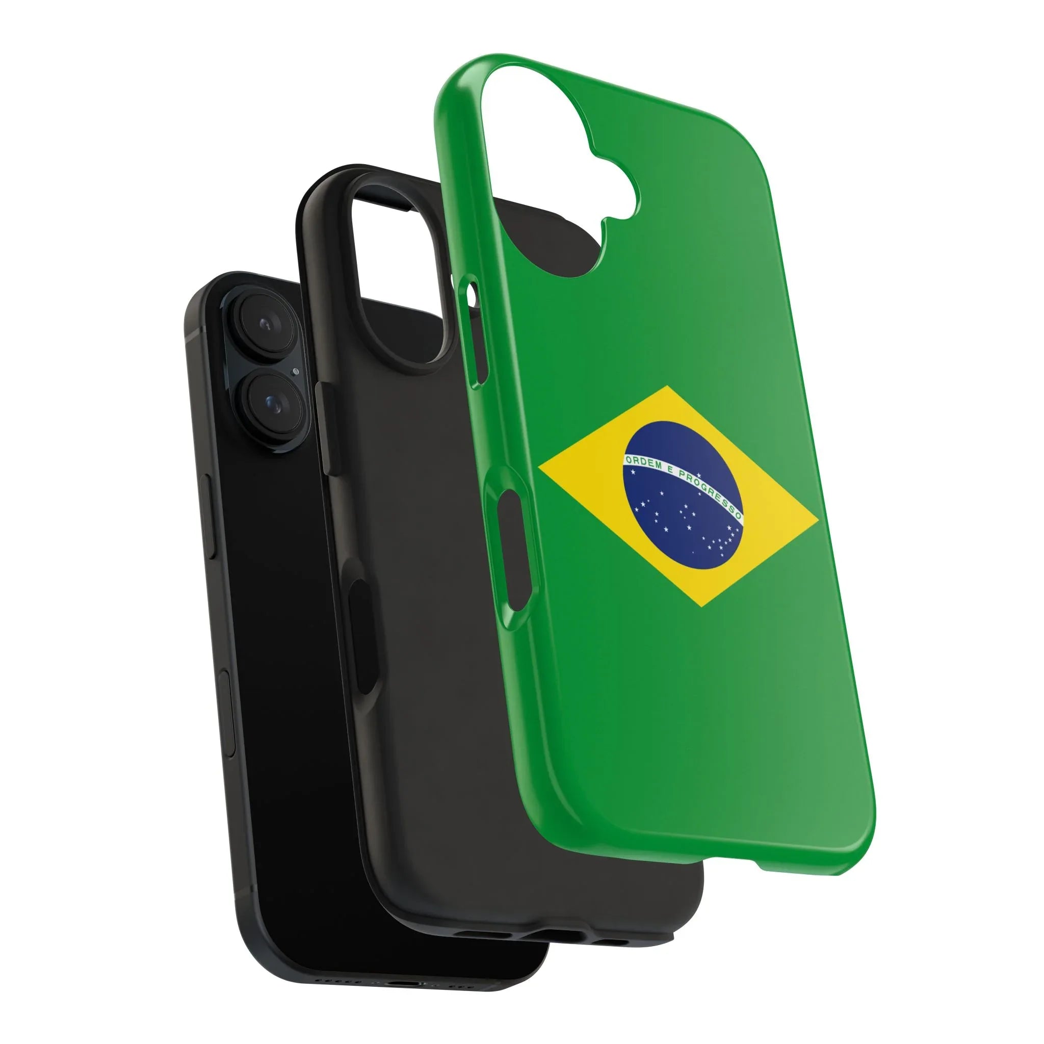 Brazil Flag Tough Phone Case — Protective Patriotic Phone Cover - DiwaKi