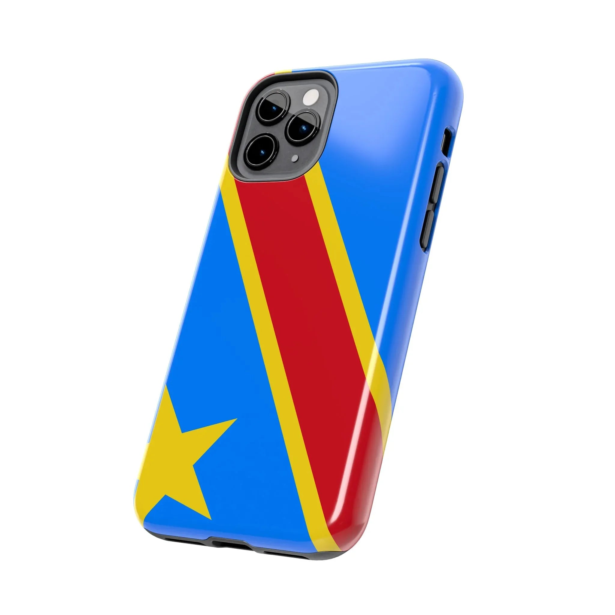 Democratic Republic of Congo Flag Tough Phone Case — Durable Protective Cover - DiwaKi