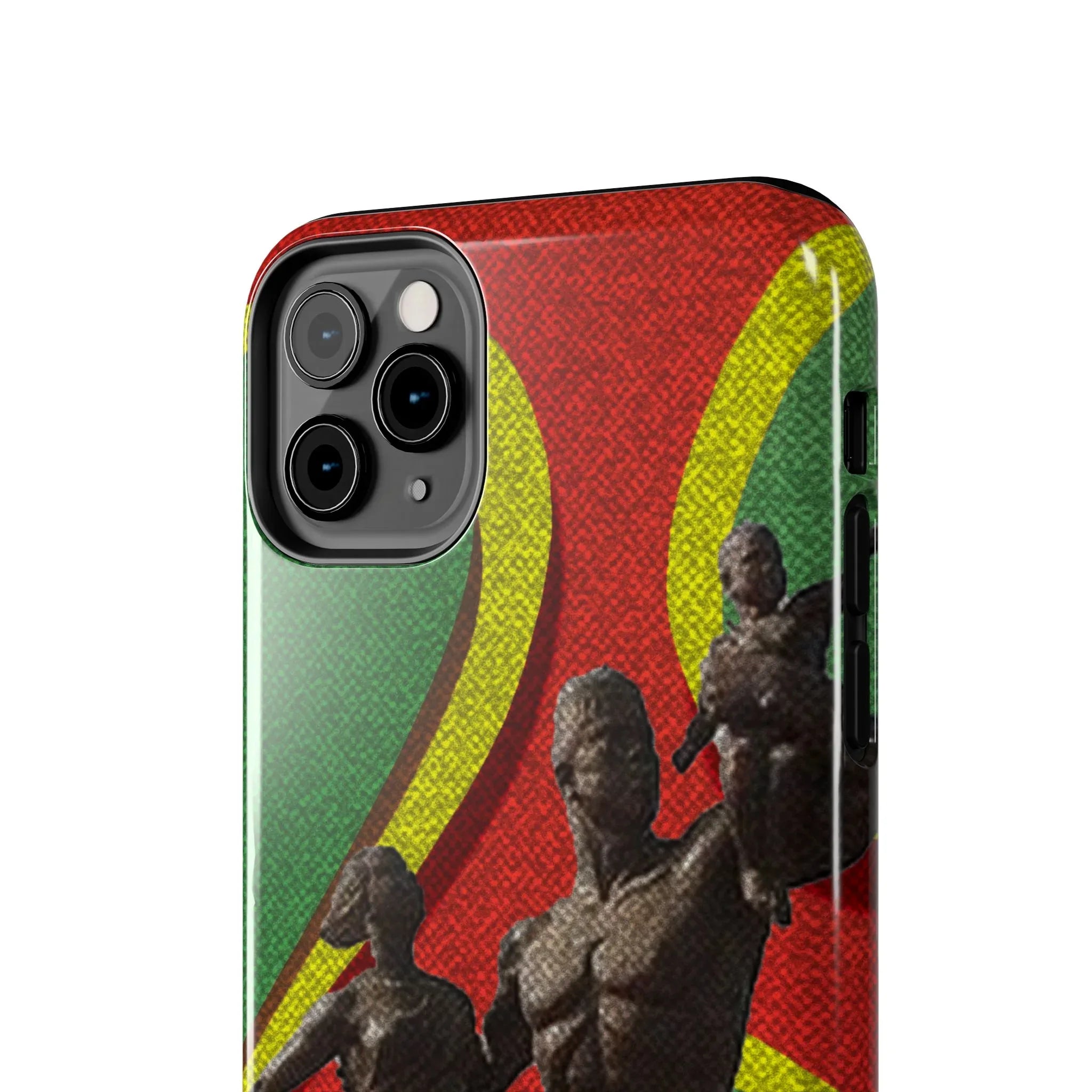 Senegal Tough Phone Case — Liberation Monument Retro Red, Green & Yellow Design - DiwaKi