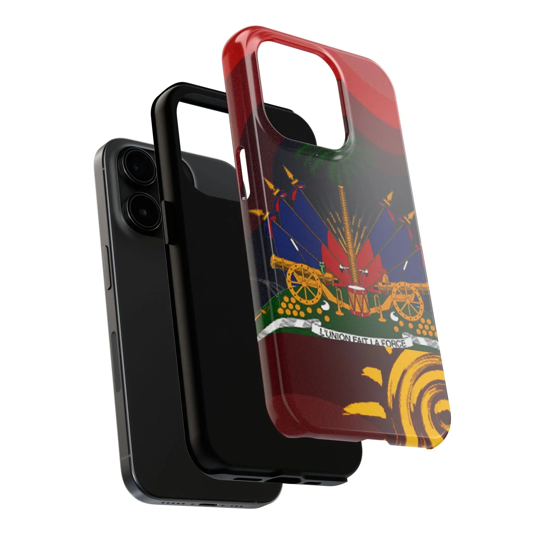 Haiti Coat of Arms Tough Phone Case — Patriotic Haitian Flag Protective Cover - DiwaKi
