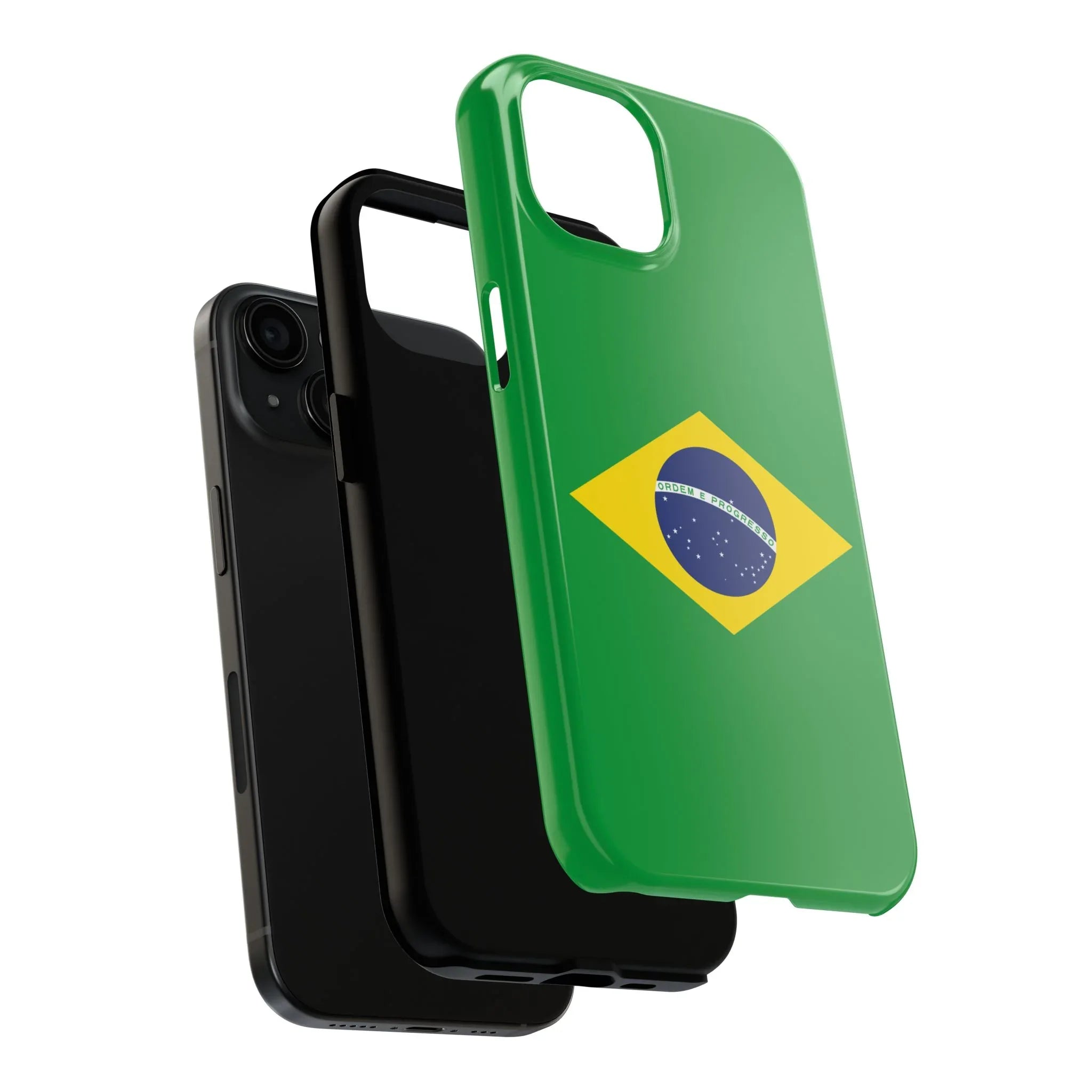 Brazil Flag Tough Phone Case — Protective Patriotic Phone Cover - DiwaKi