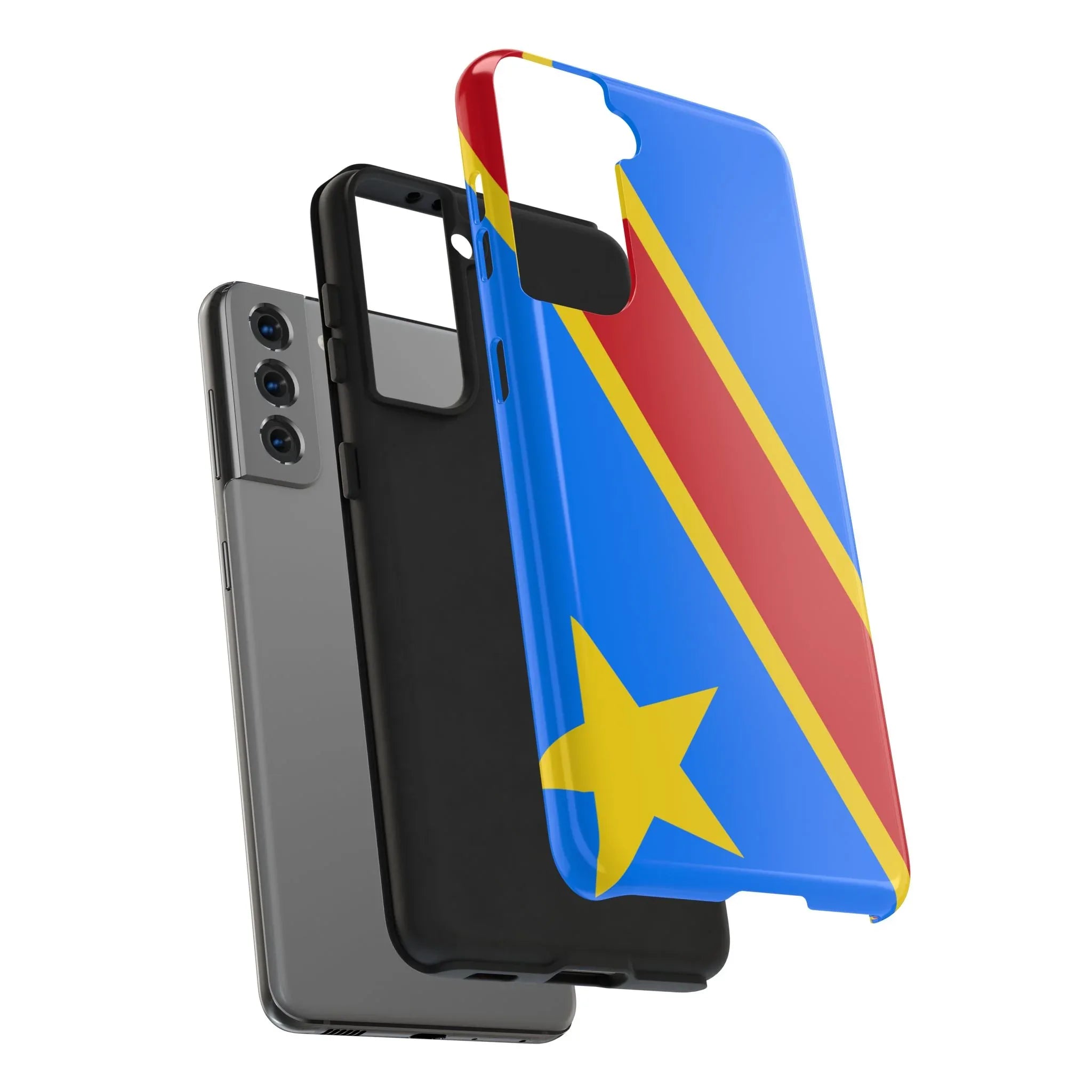 Democratic Republic of Congo Flag Tough Phone Case — Durable Protective Cover - DiwaKi