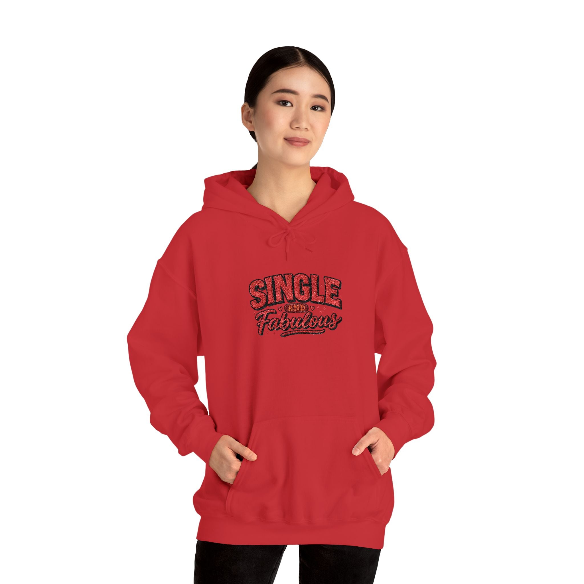 Single & Fabulous Hoodie — Funny Valentine’s Day Graphic Sweatshirt