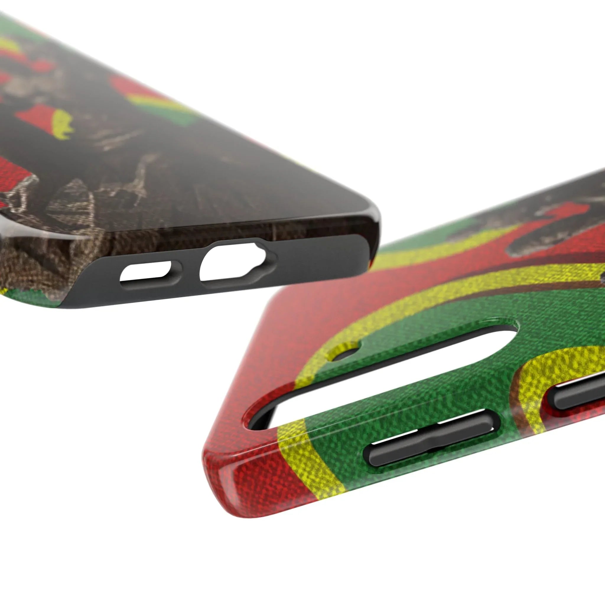 Senegal Tough Phone Case — Liberation Monument Retro Red, Green & Yellow Design - DiwaKi