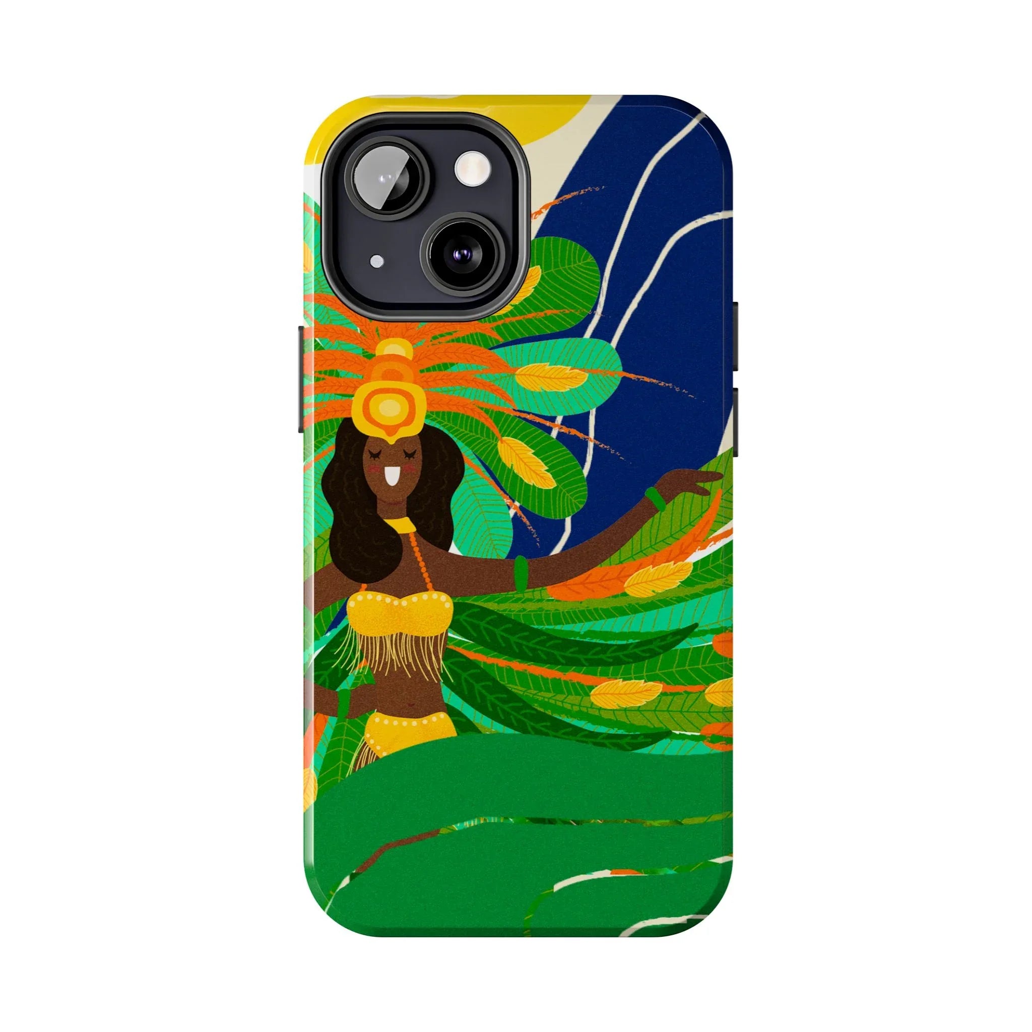 Brazil carnival Tough Phone Case — Statue of Liberty & American Flag Design - DiwaKi