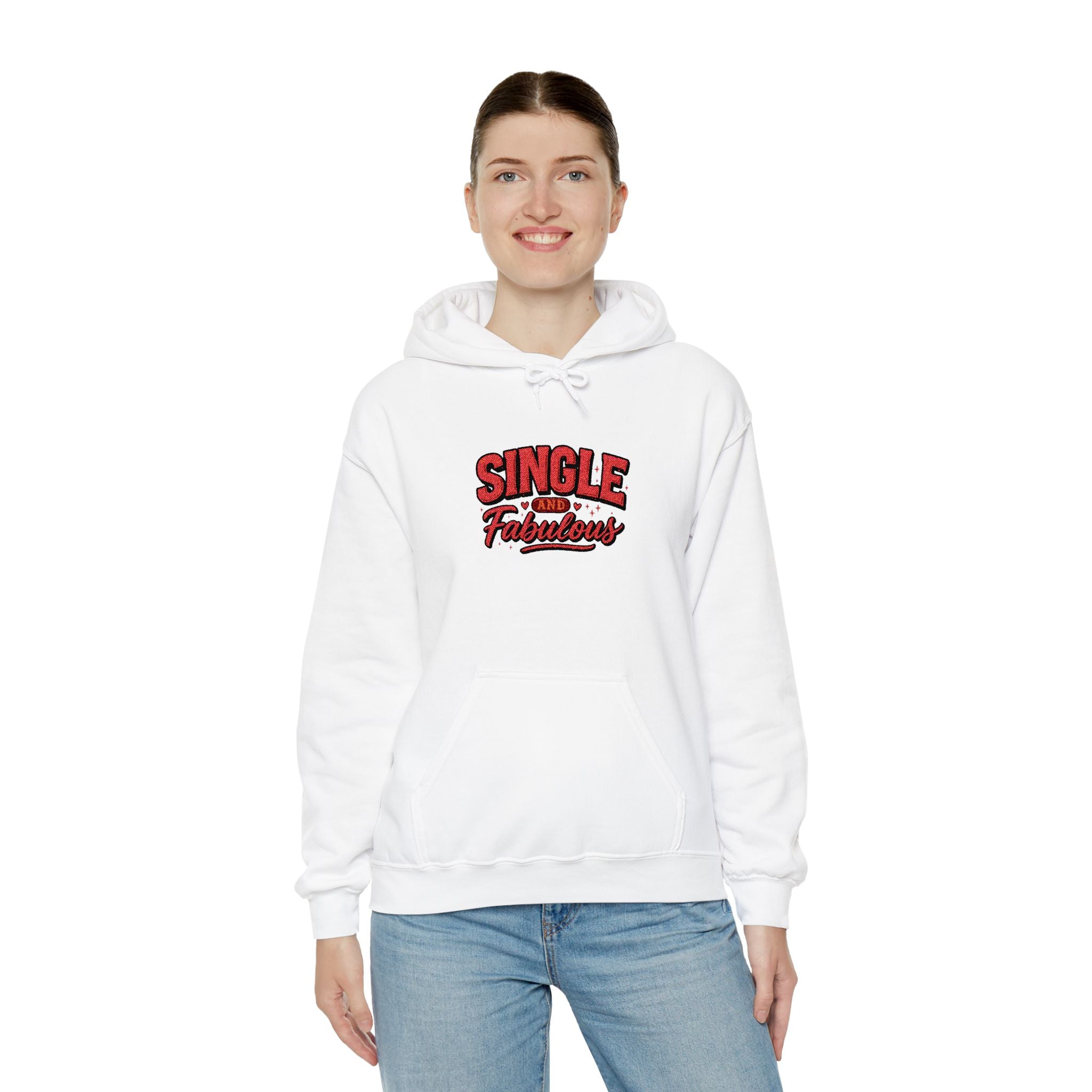 Single & Fabulous Hoodie — Funny Valentine’s Day Graphic Sweatshirt
