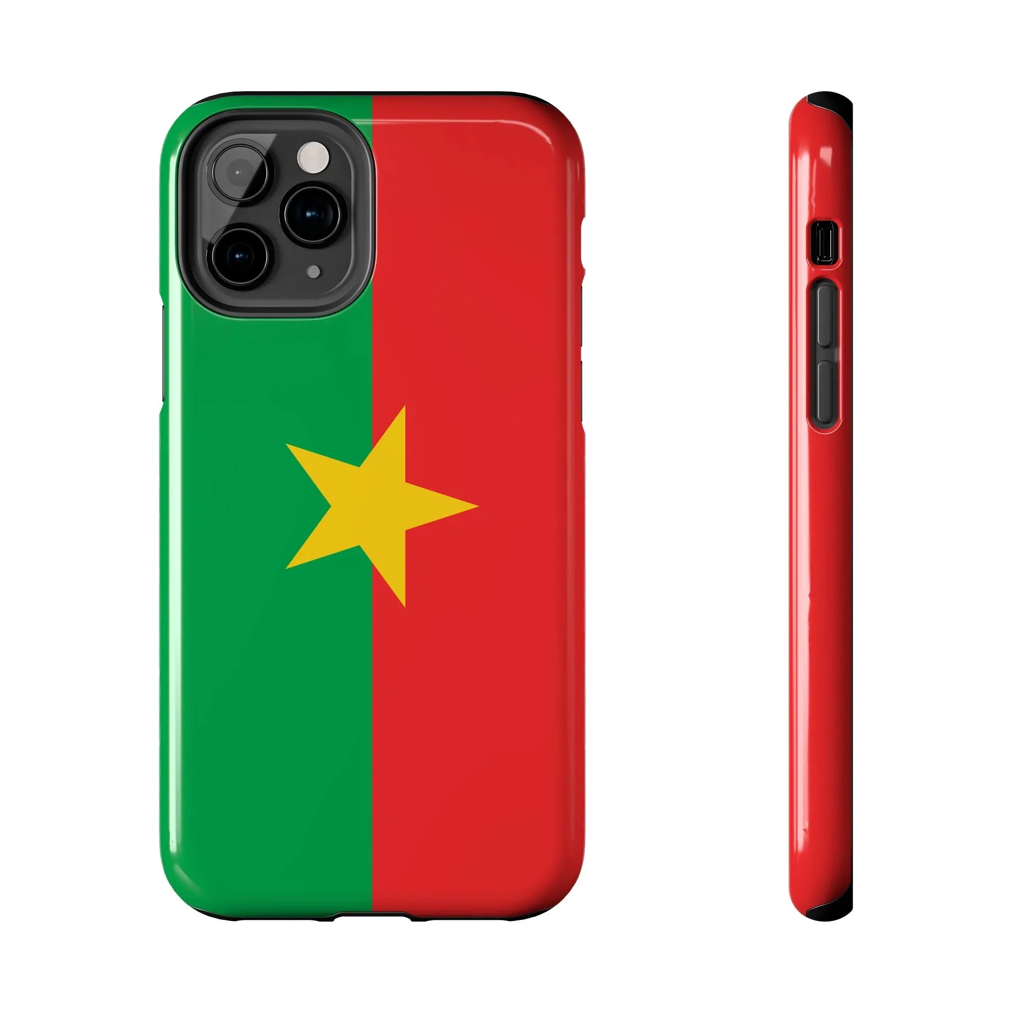 Burkina Faso Flag Tough Phone Case – Durable Protective Cover - DiwaKi