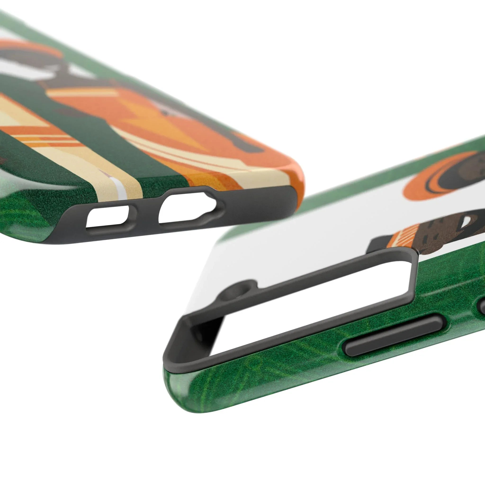 Tough Phone Case — Afrocentric Nigerian Couple Illustration, Protective Hard-Shell Phone Cover - DiwaKi