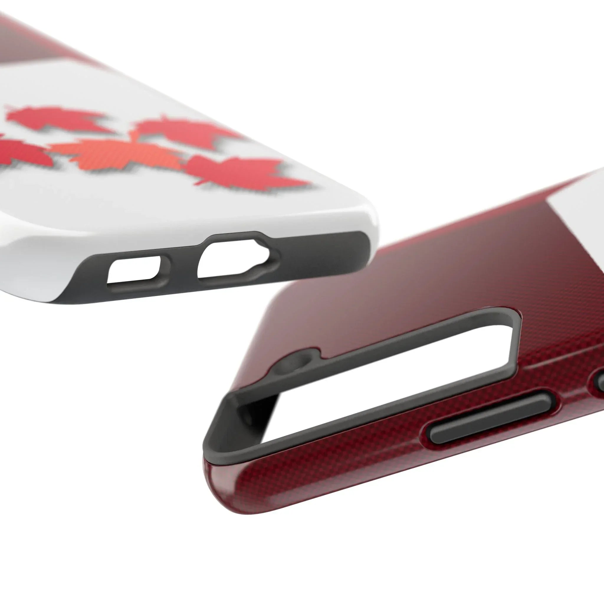 Canada Autumn Maple Tough Phone Case — Red & White Protective Fall Design - DiwaKi
